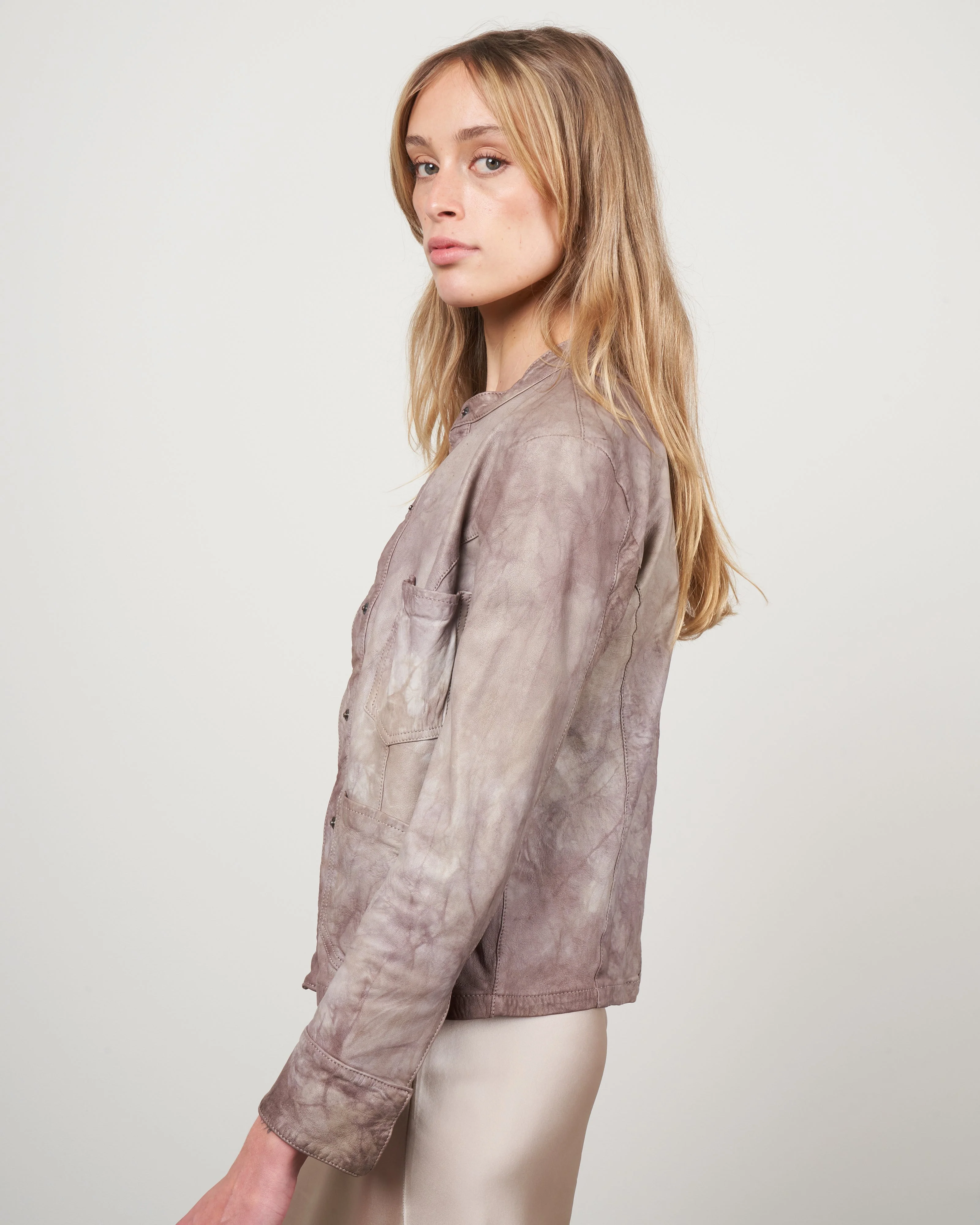 4 pocket shirt - malva taupe - Image 3