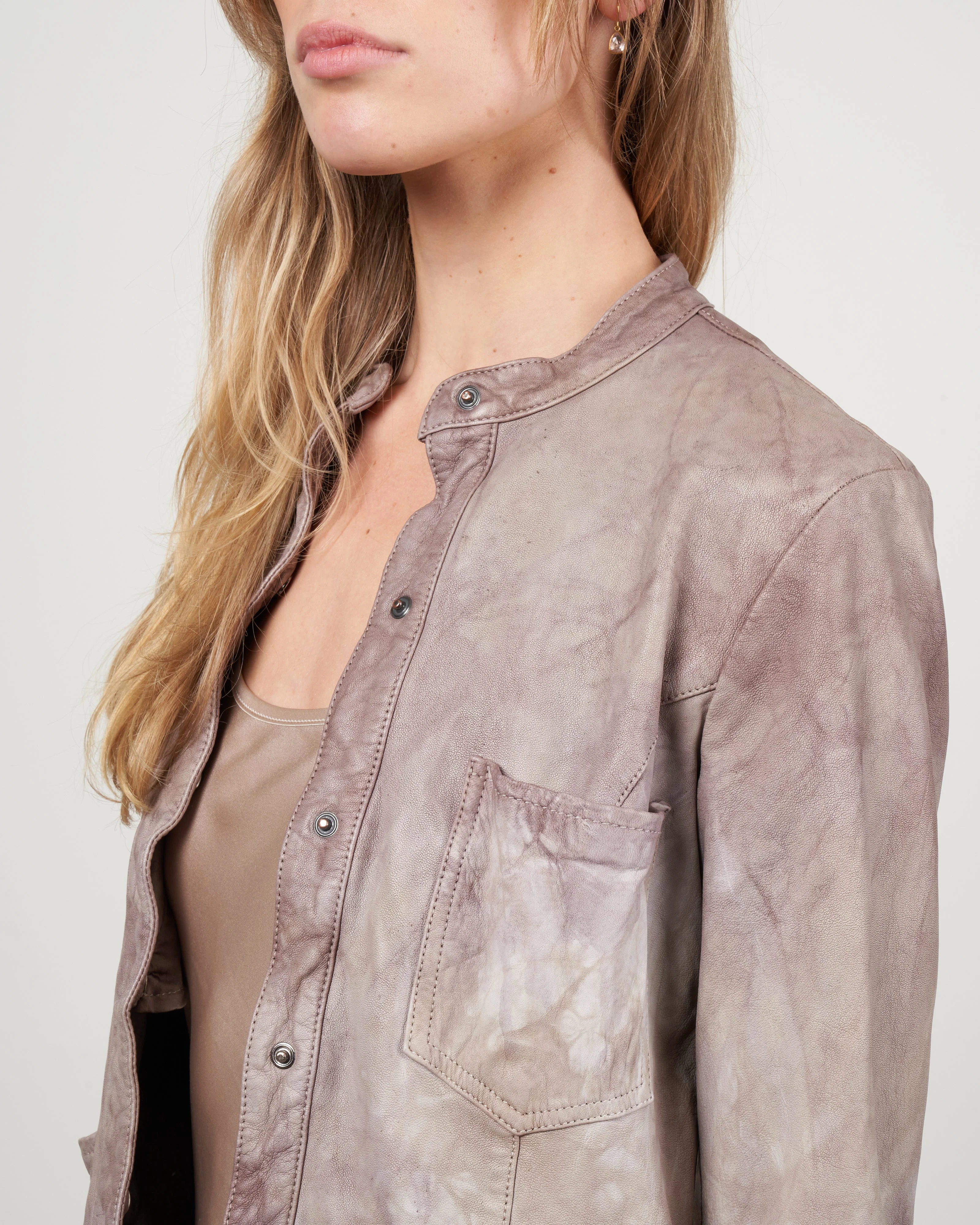 4 pocket shirt - malva taupe - Image 5