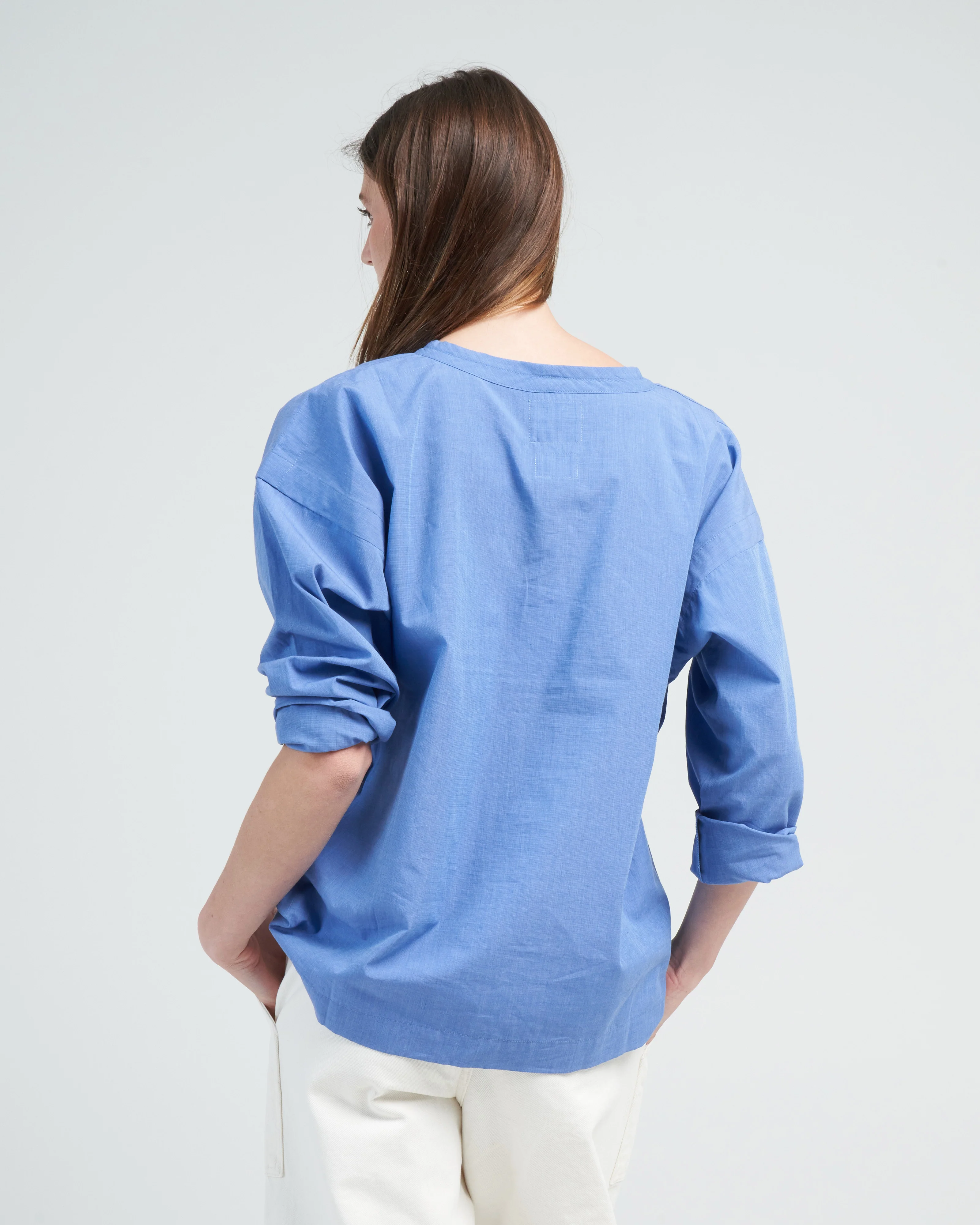 gardener smock long sleeve - blue - Image 4