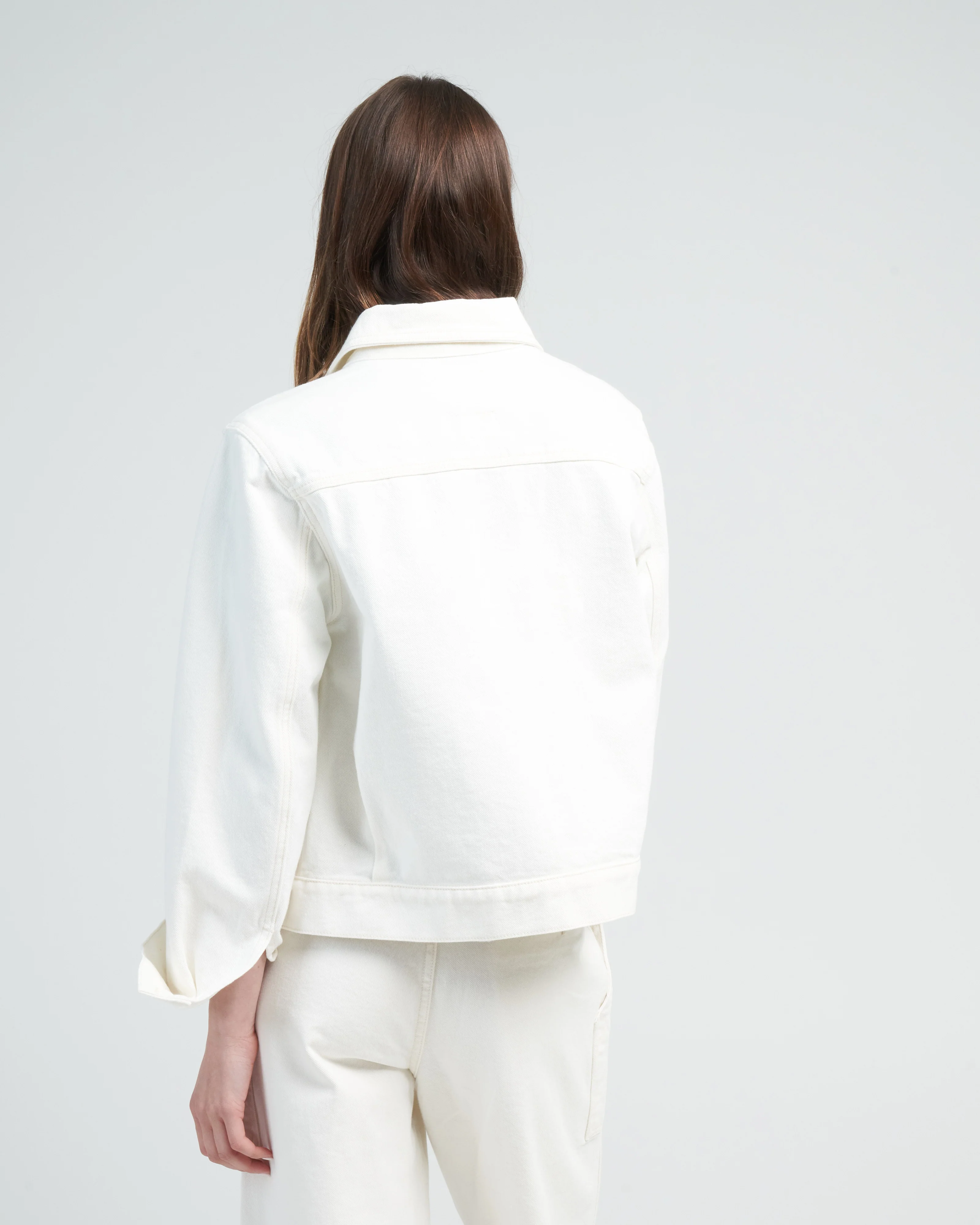 trucker jacket - white denim - Image 4