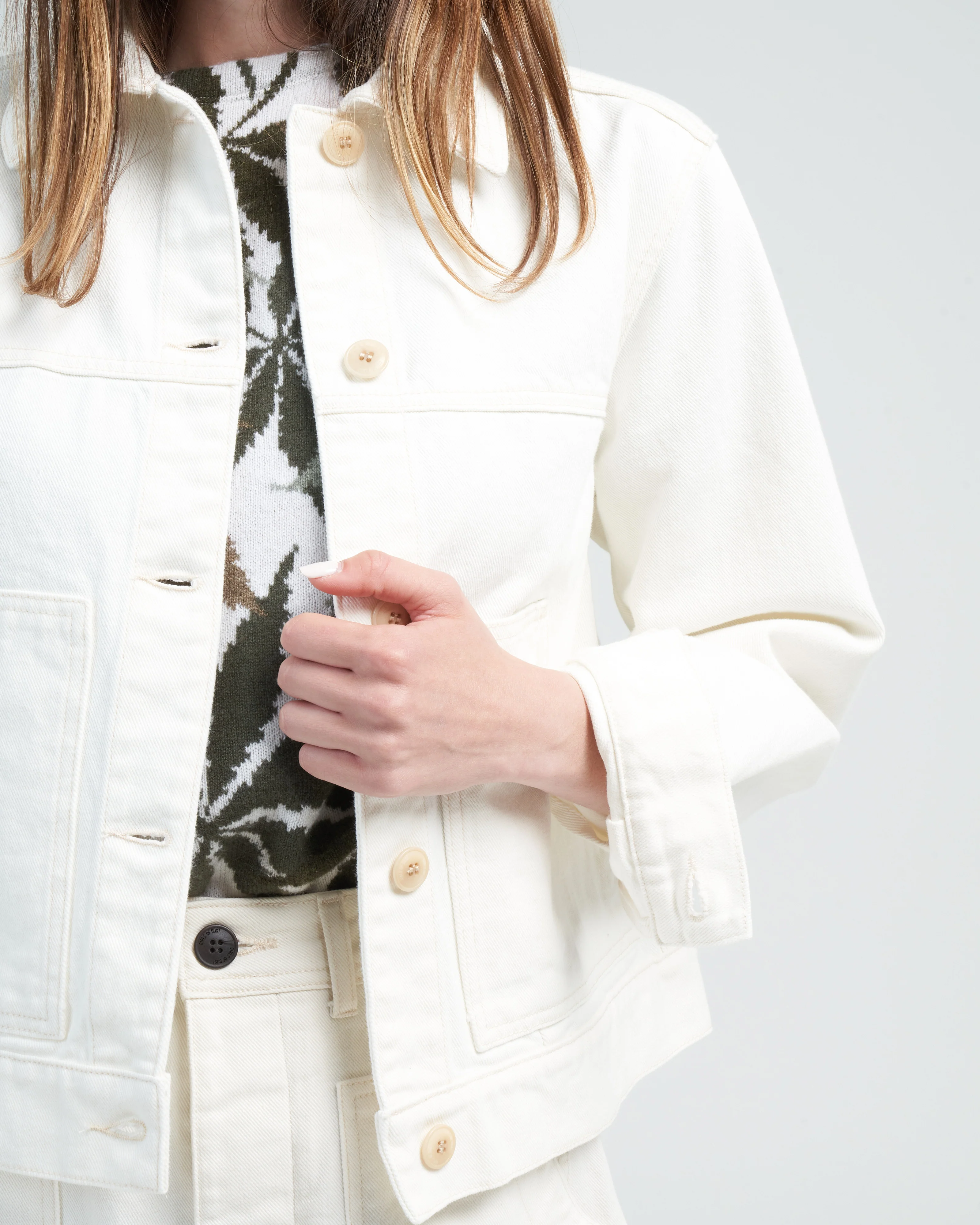 trucker jacket - white denim - Image 5