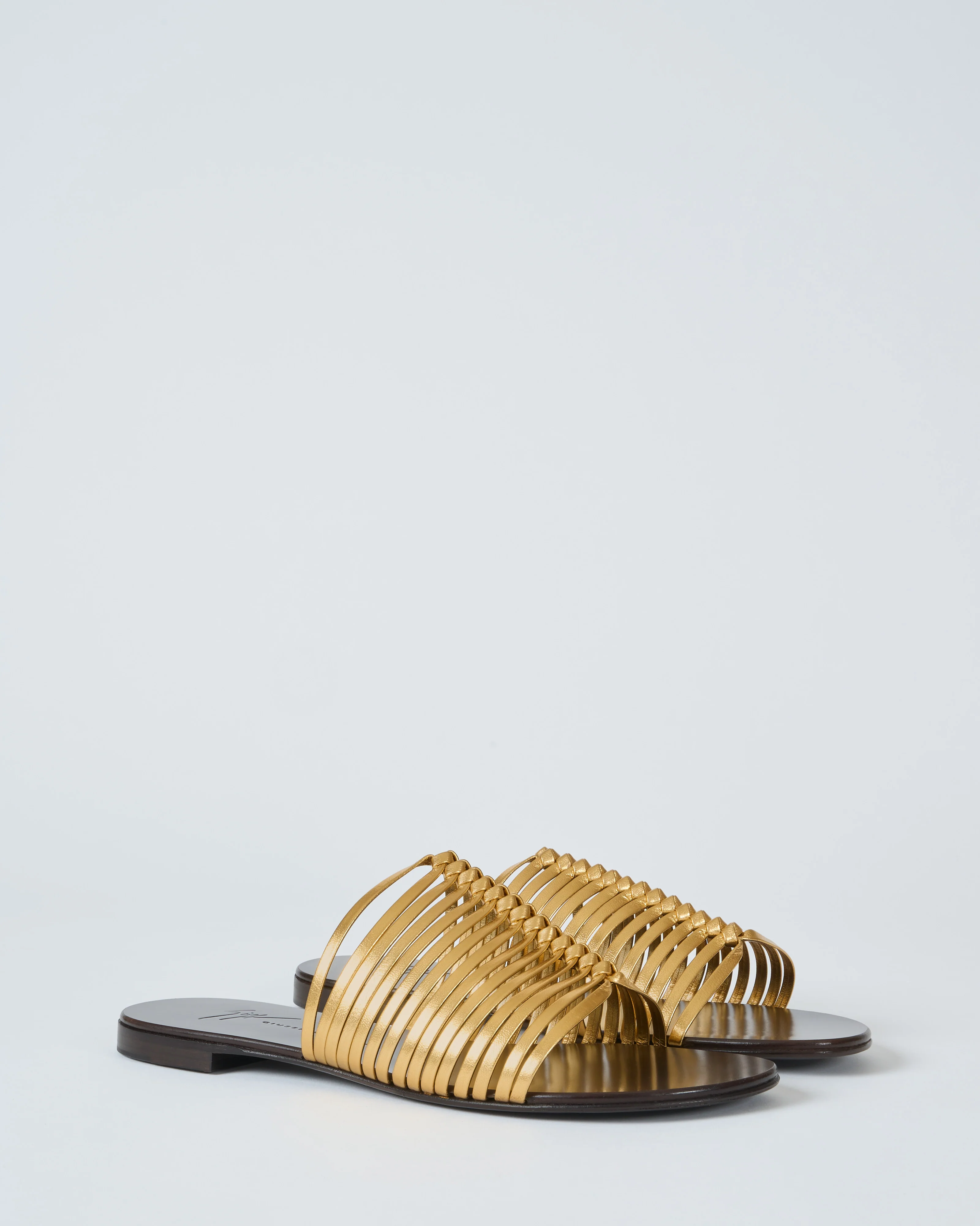 savoia martinikalam flat gold sandal - Image 4