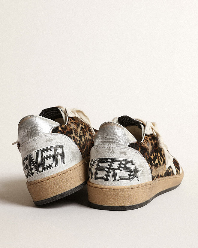 ball star leopard horsy and crack leather with nappa star - leopard/white/silver - Image 5