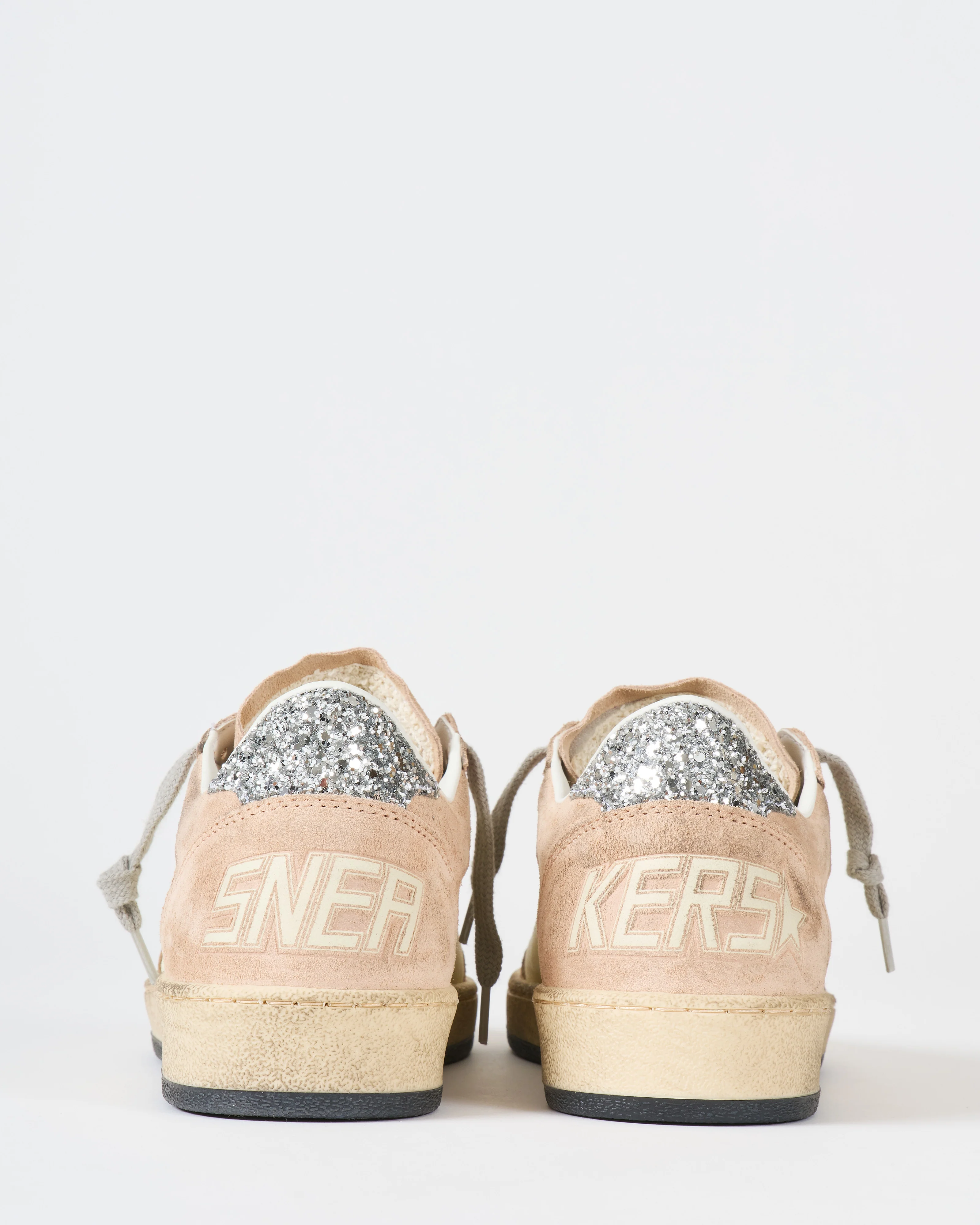 ball star nappa and suede upper laminated star glitter heel - Image 3