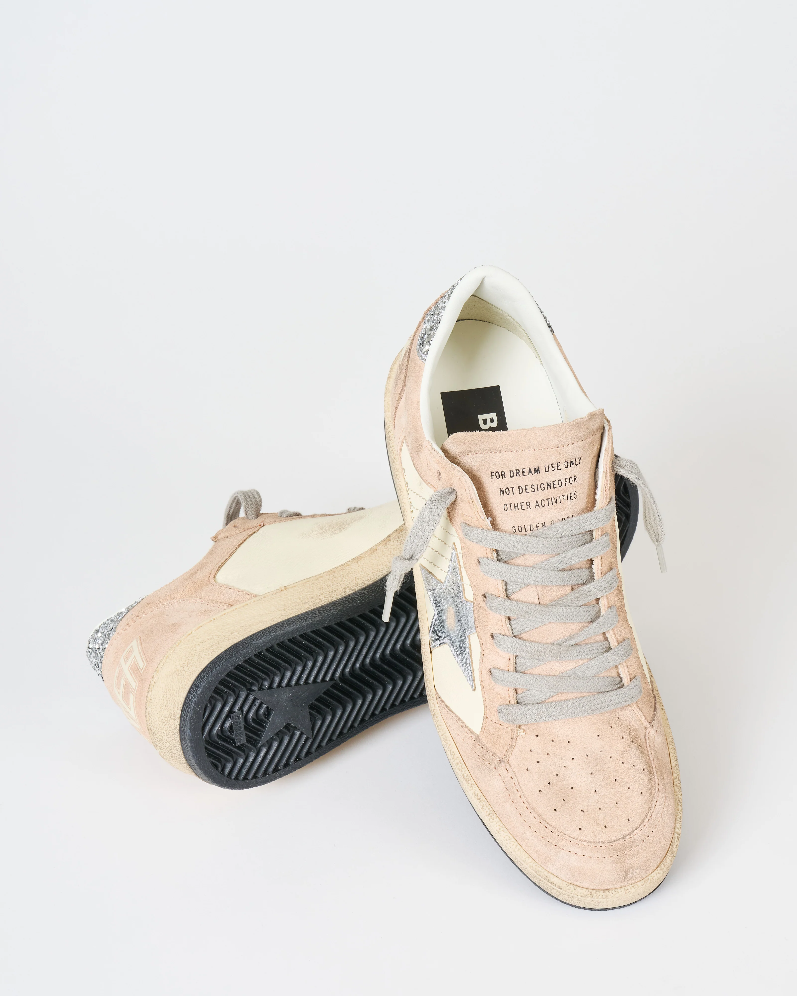 ball star nappa and suede upper laminated star glitter heel - Image 5