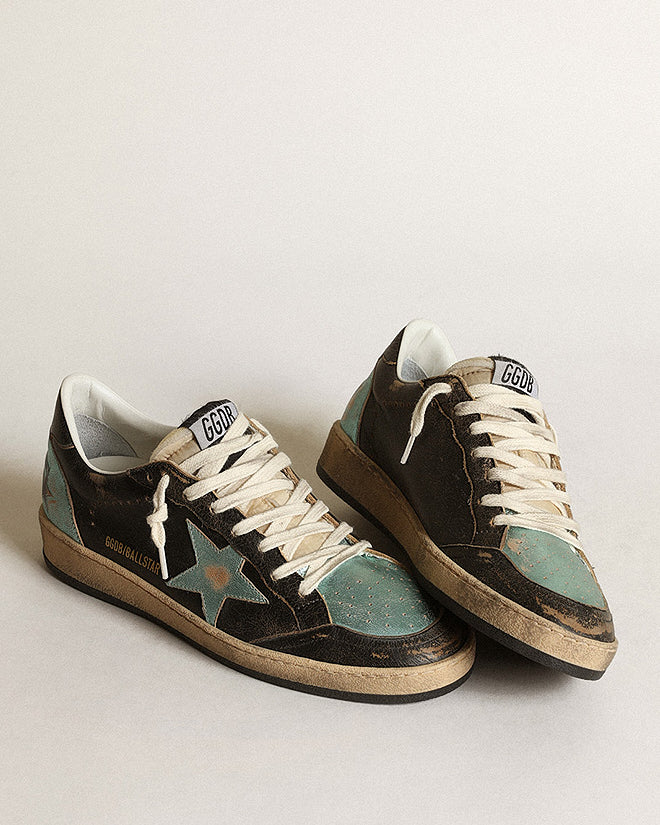 ball star shiny leather vintage laminated star - black/mint - Image 3