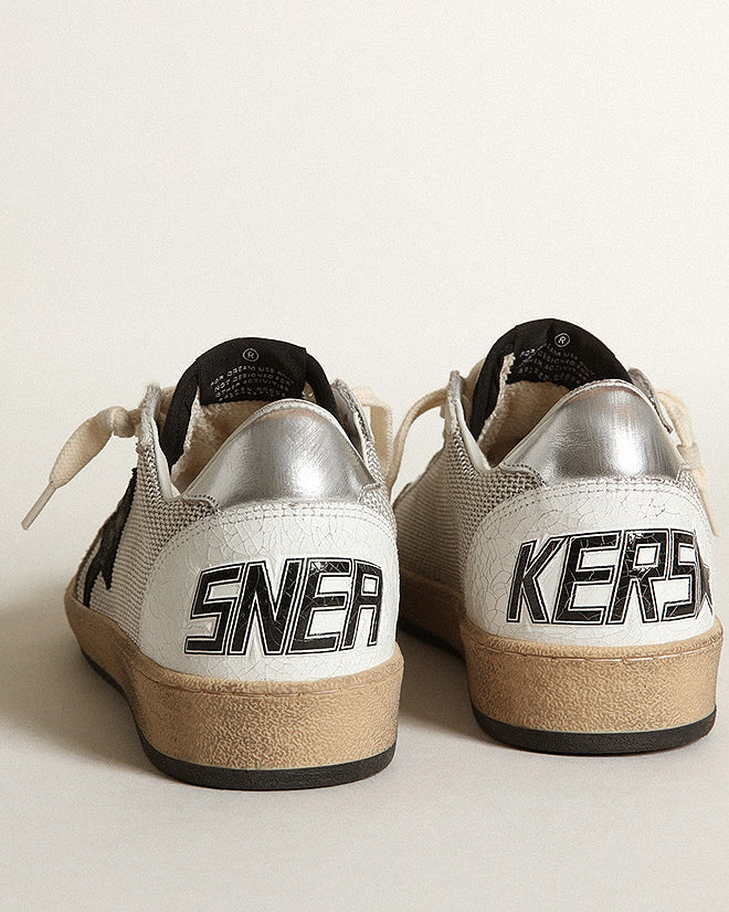 ball star suede star laminated heel - light silver/black/white/silver - Image 4