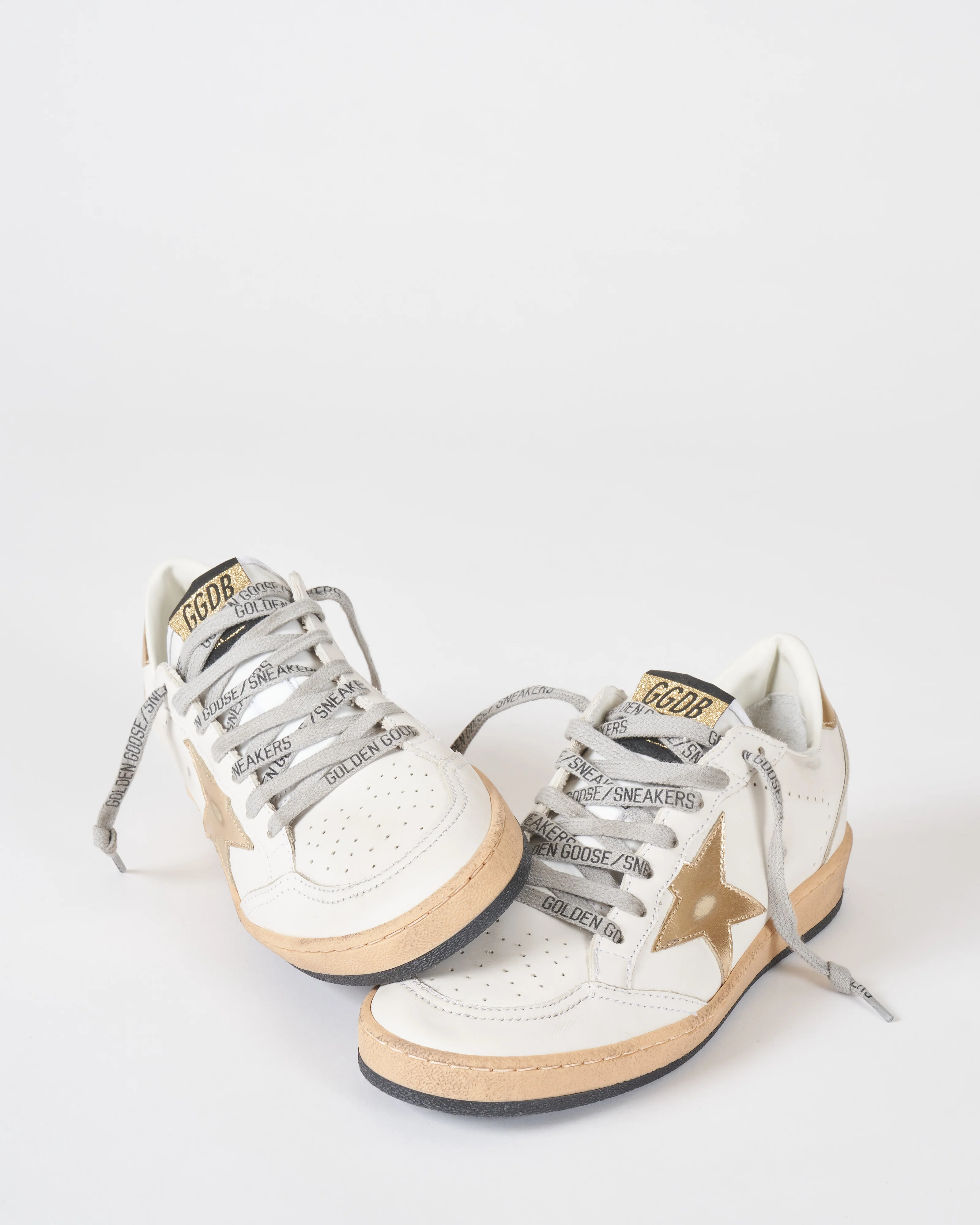 ball star leather upper laminated star and heel - milk/gold - Image 3