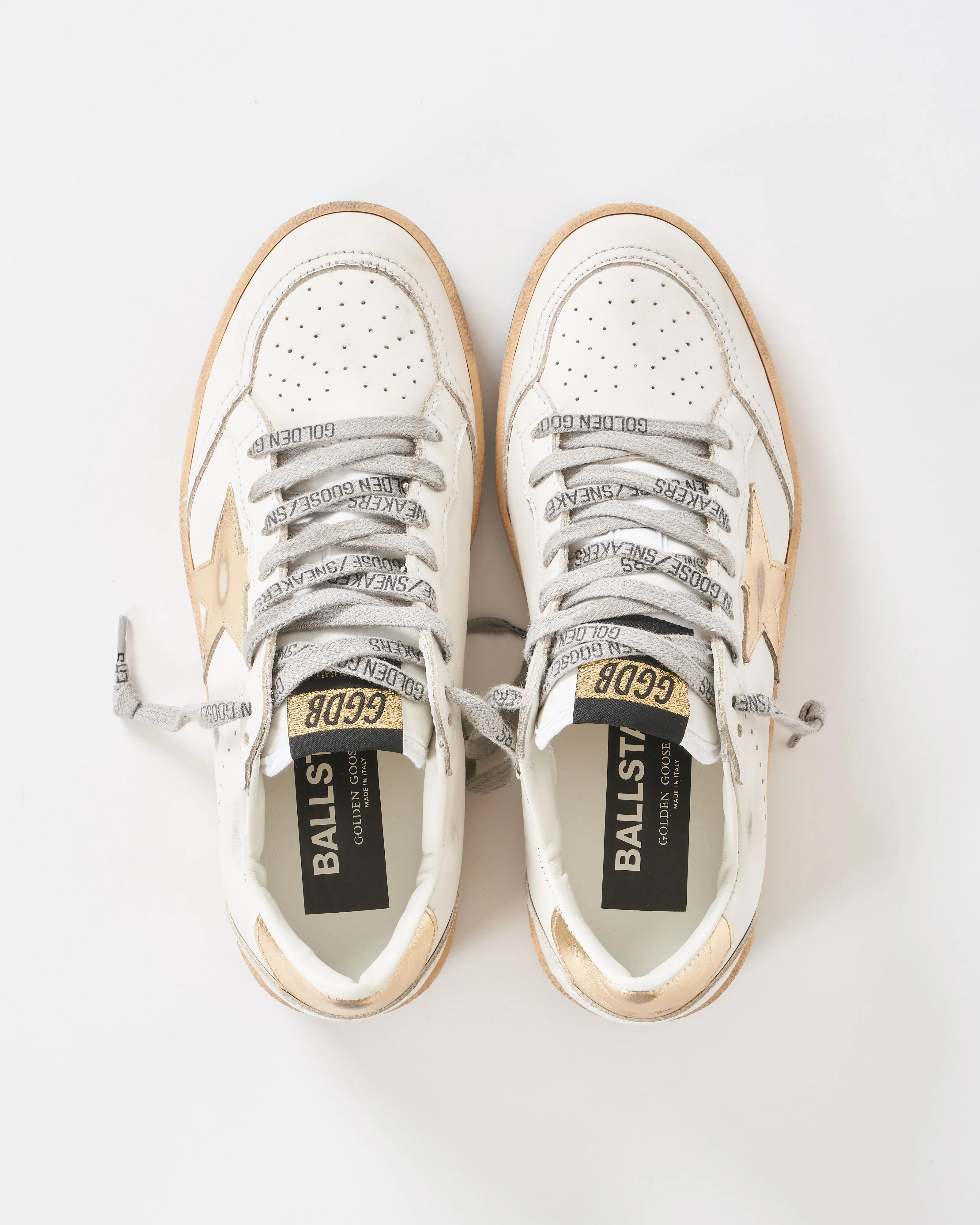 ball star leather upper laminated star and heel - milk/gold - Image 4