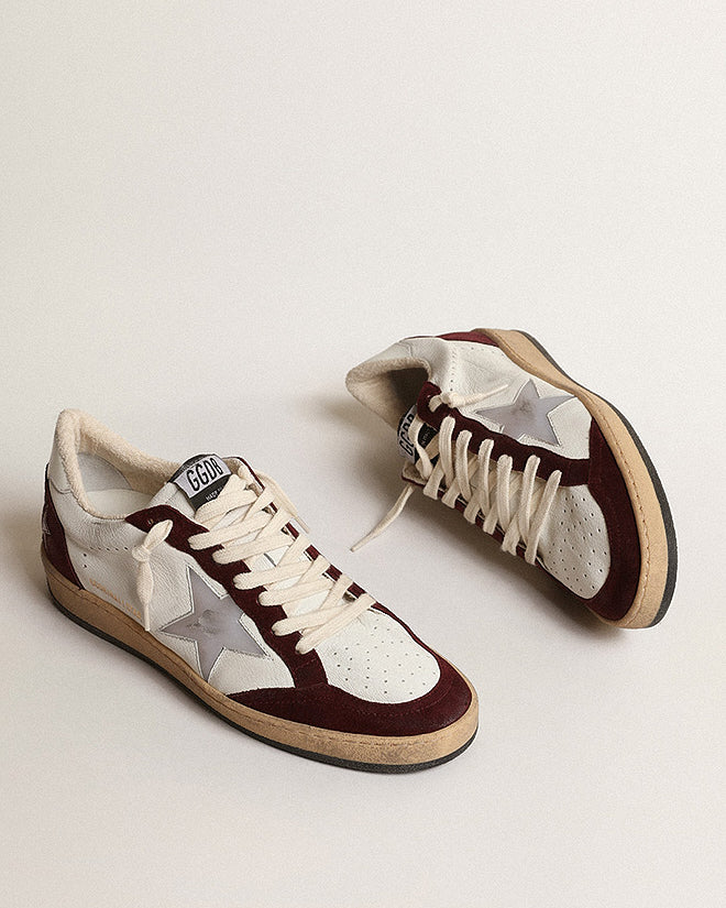 ballstar nappa with suede and 3d star - red wine/white - Image 3