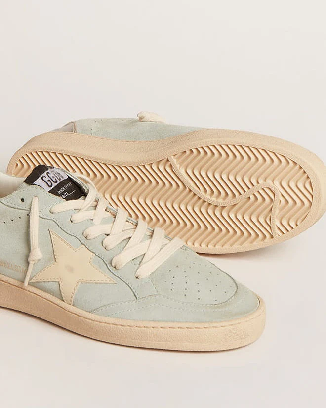 ball star suede upper leather star laminated spur - aqua marine/ivory/platinum/silver - Image 3