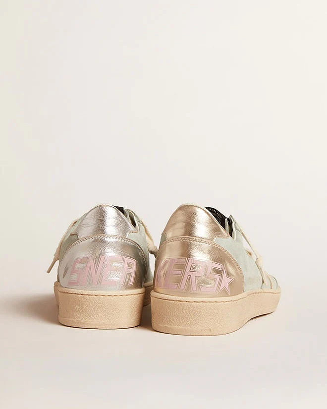 ball star suede upper leather star laminated spur - aqua marine/ivory/platinum/silver - Image 4