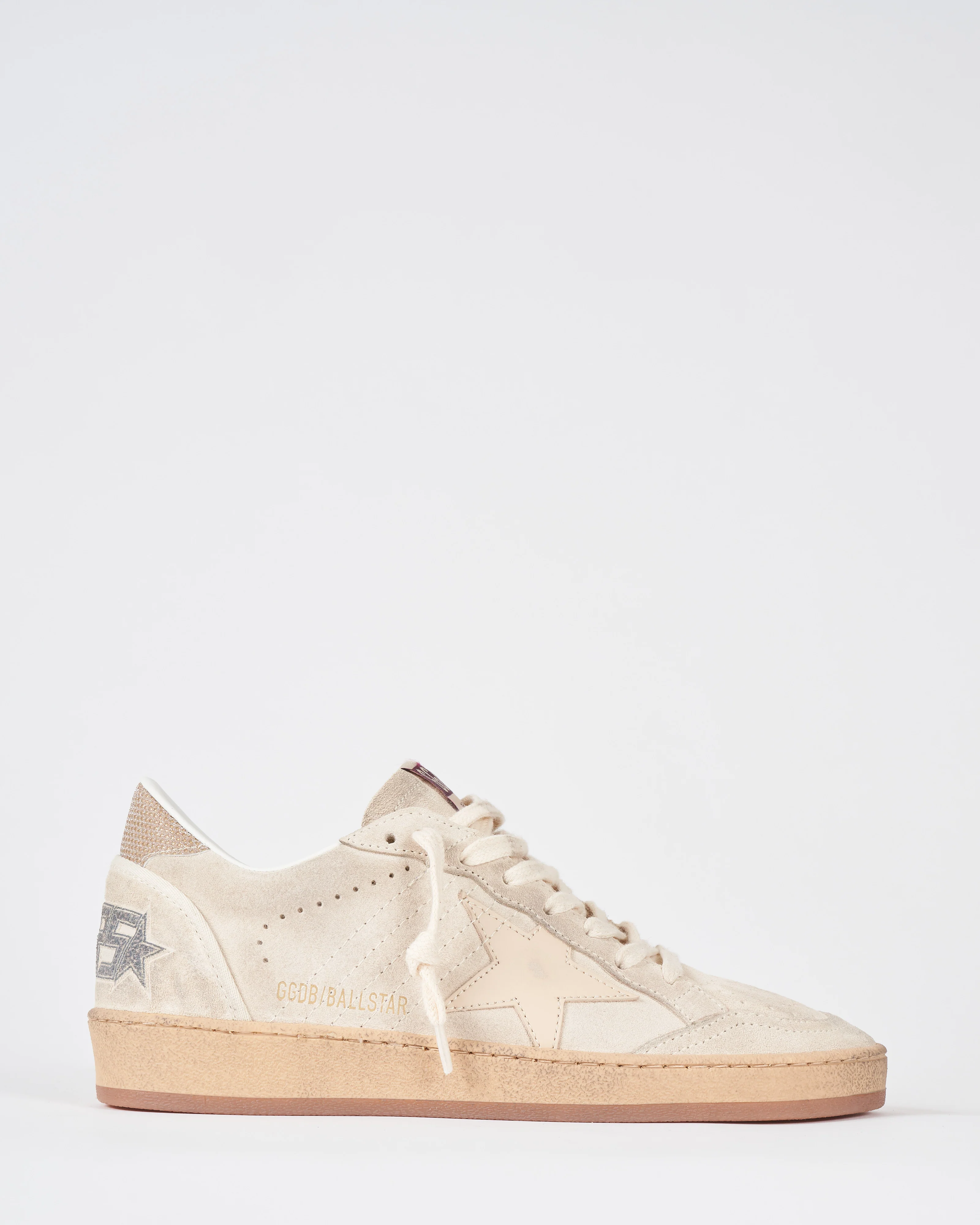 ball star suede upper stitching leather star glitter heel - Image 2