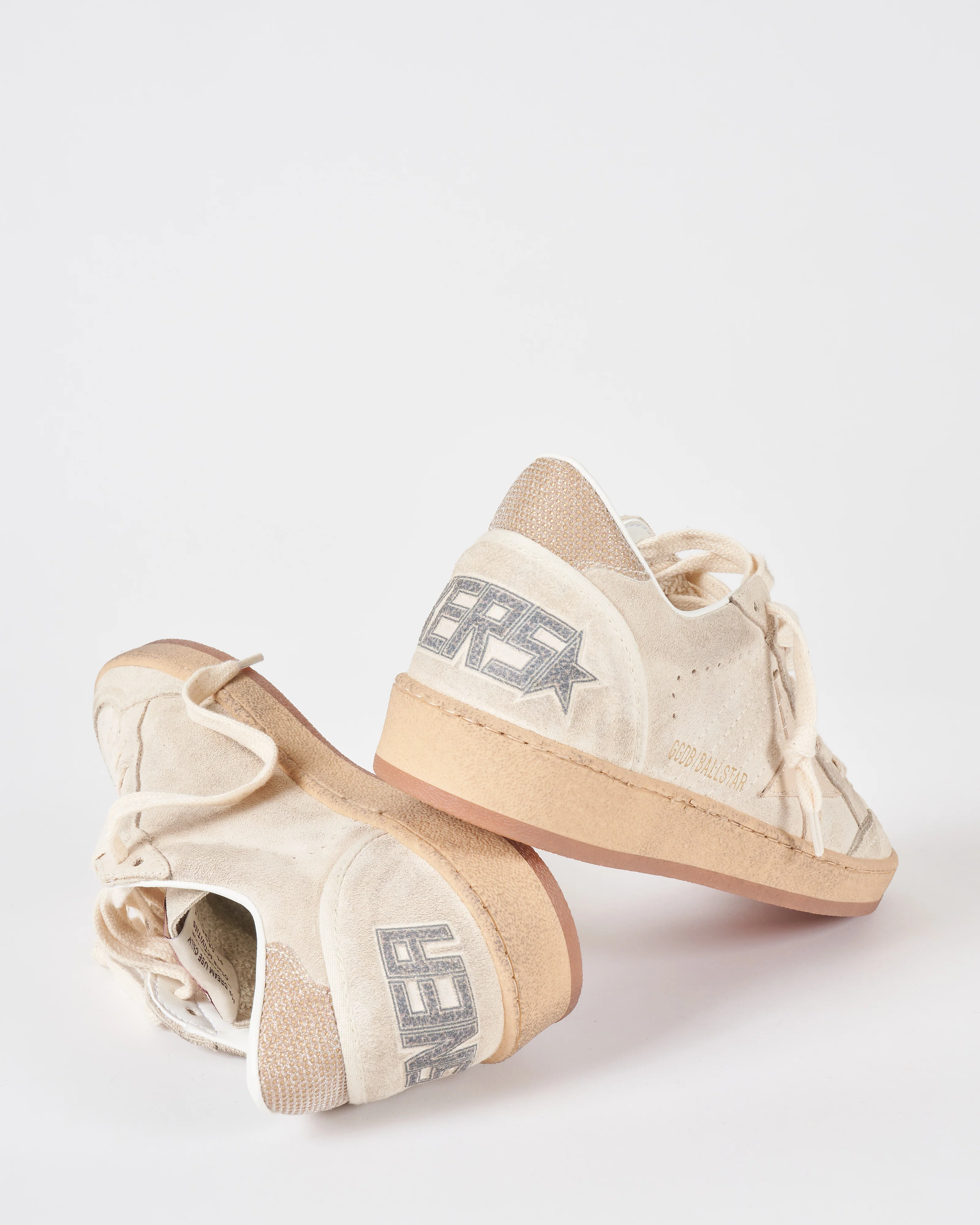 ball star suede upper stitching leather star glitter heel - Image 4