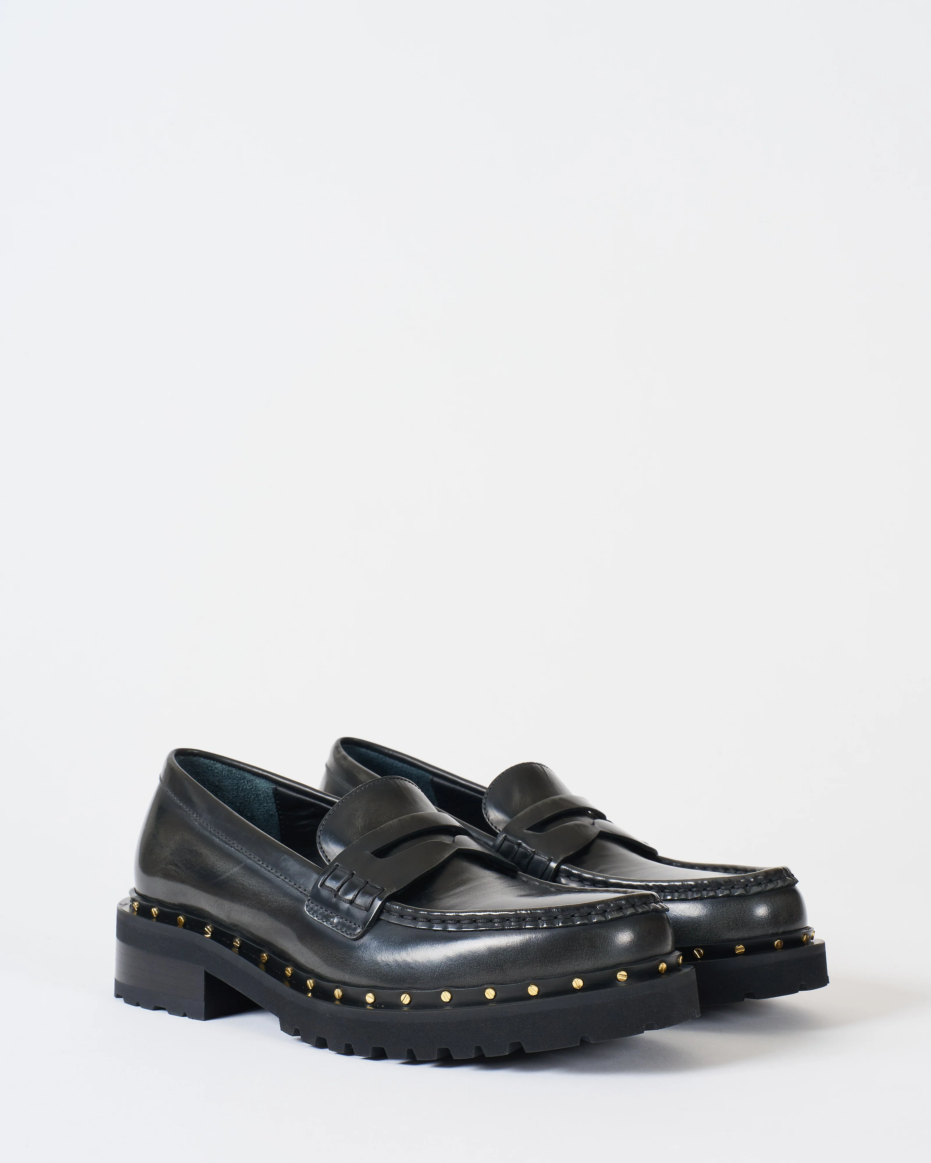 chunky loafer studded welt