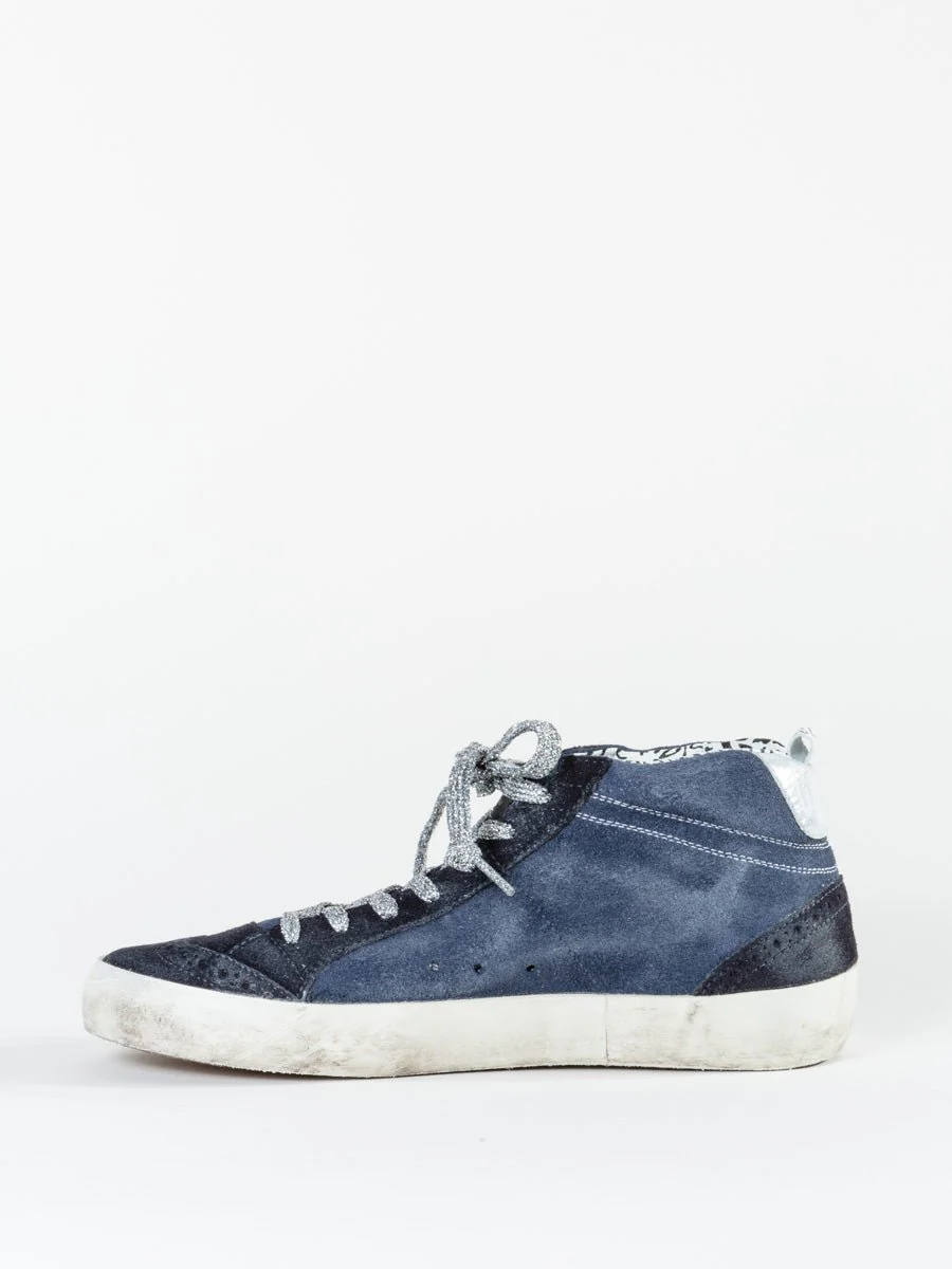 midstar sneaker - indigo suede/silver - Image 2