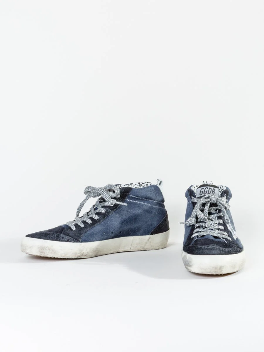 midstar sneaker - indigo suede/silver - Image 5