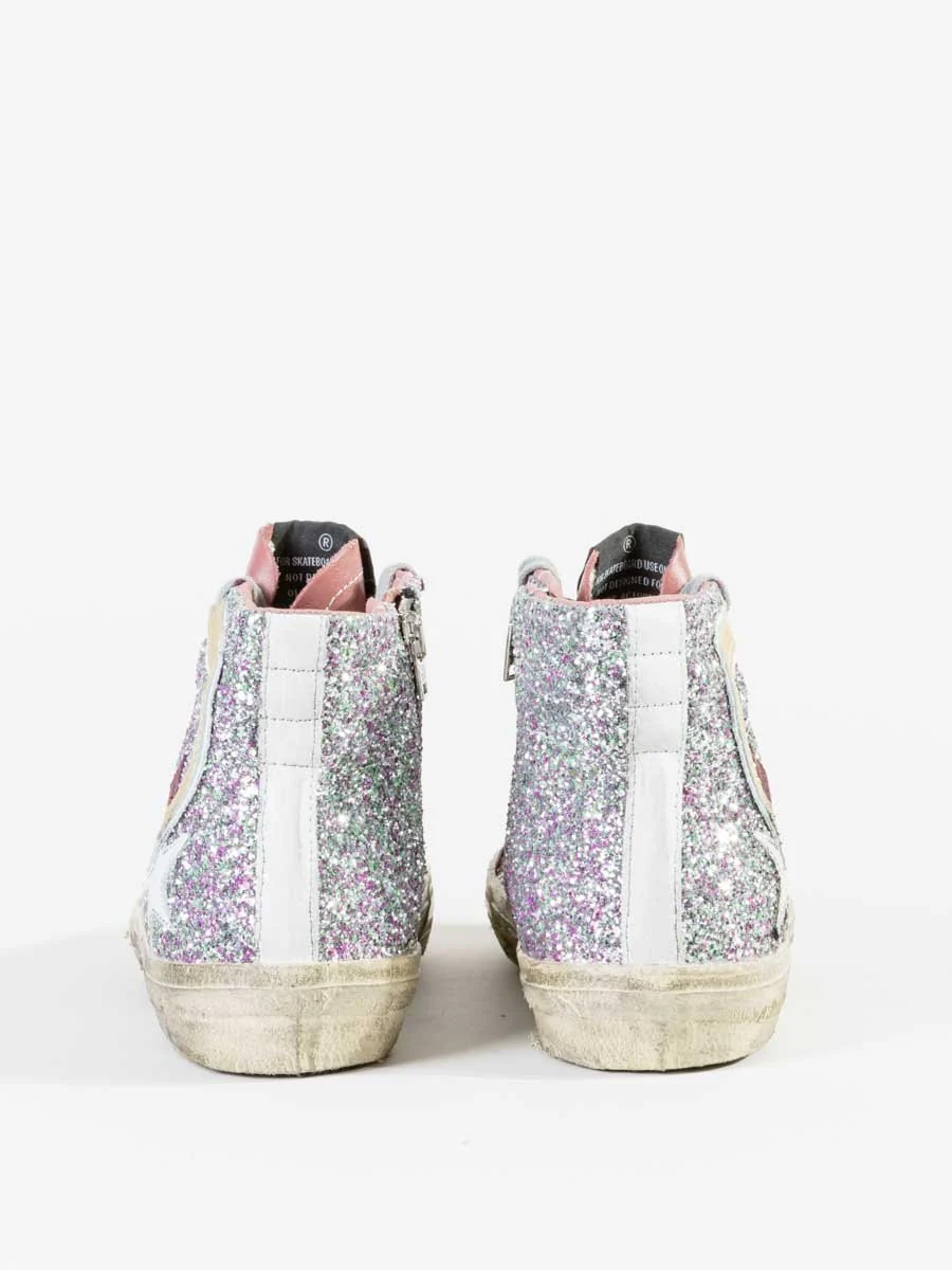 glitter white star slide - Image 4