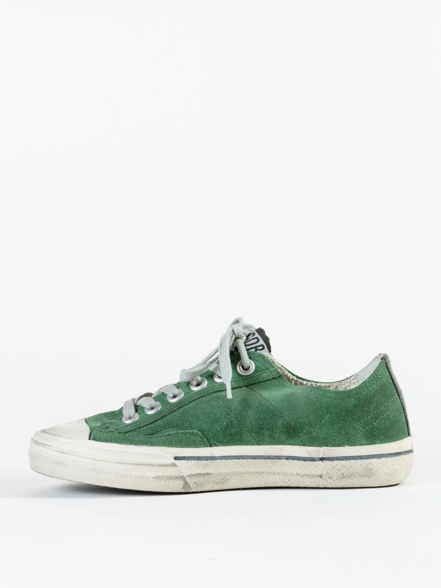 v-star sneaker - green silver star - Image 2