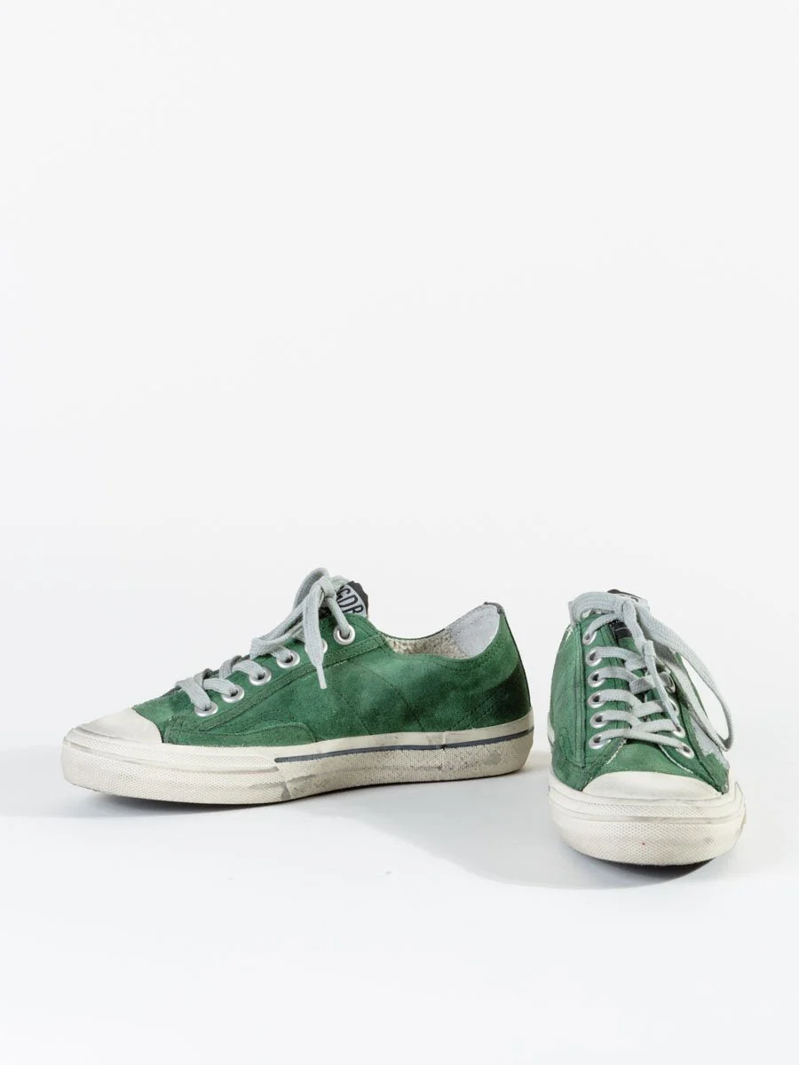 v-star sneaker - green silver star - Image 6