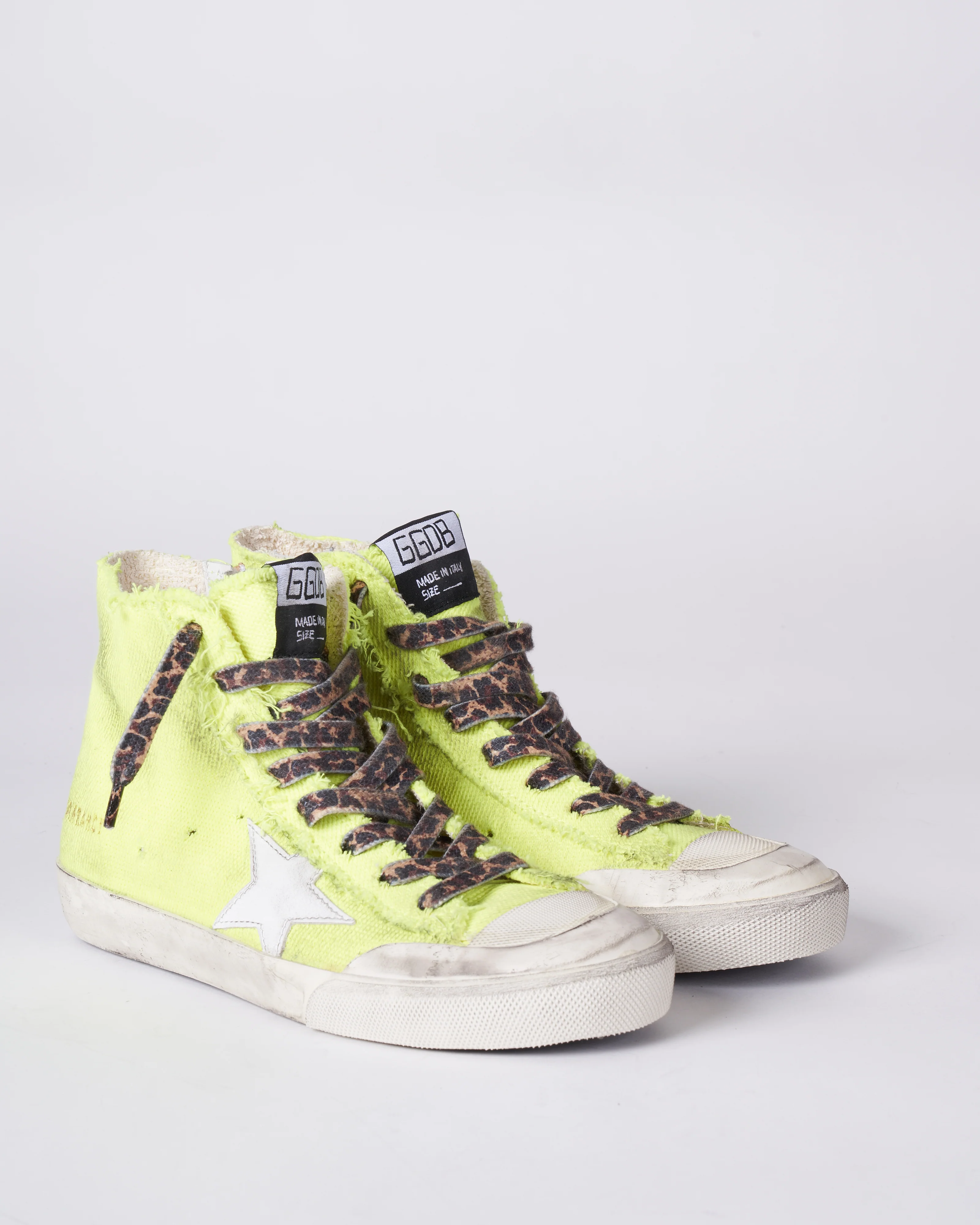 francy penstar canvas sneaker - fluo yellow/white/silver - Image 3