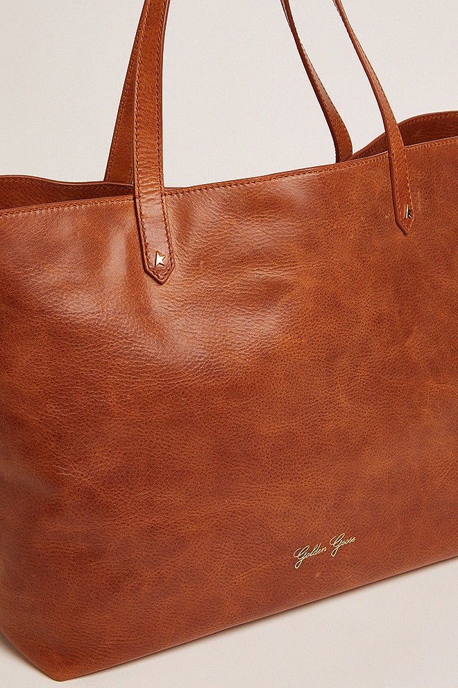 golden pasadena bag smooth shiny calfskin leather - tan - Image 4