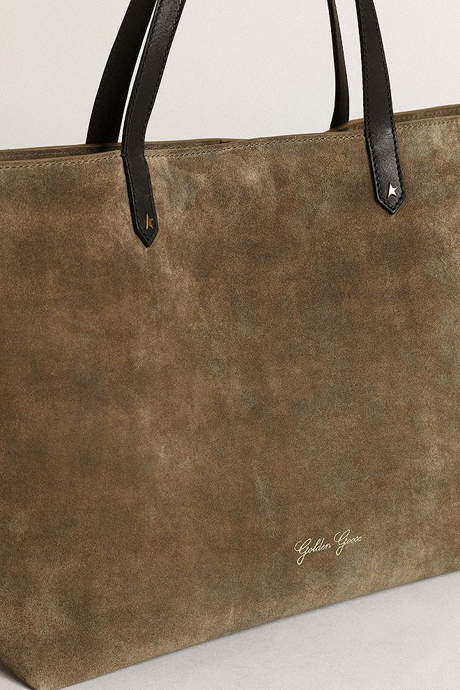 golden pasadena bag suede body - military green - Image 3