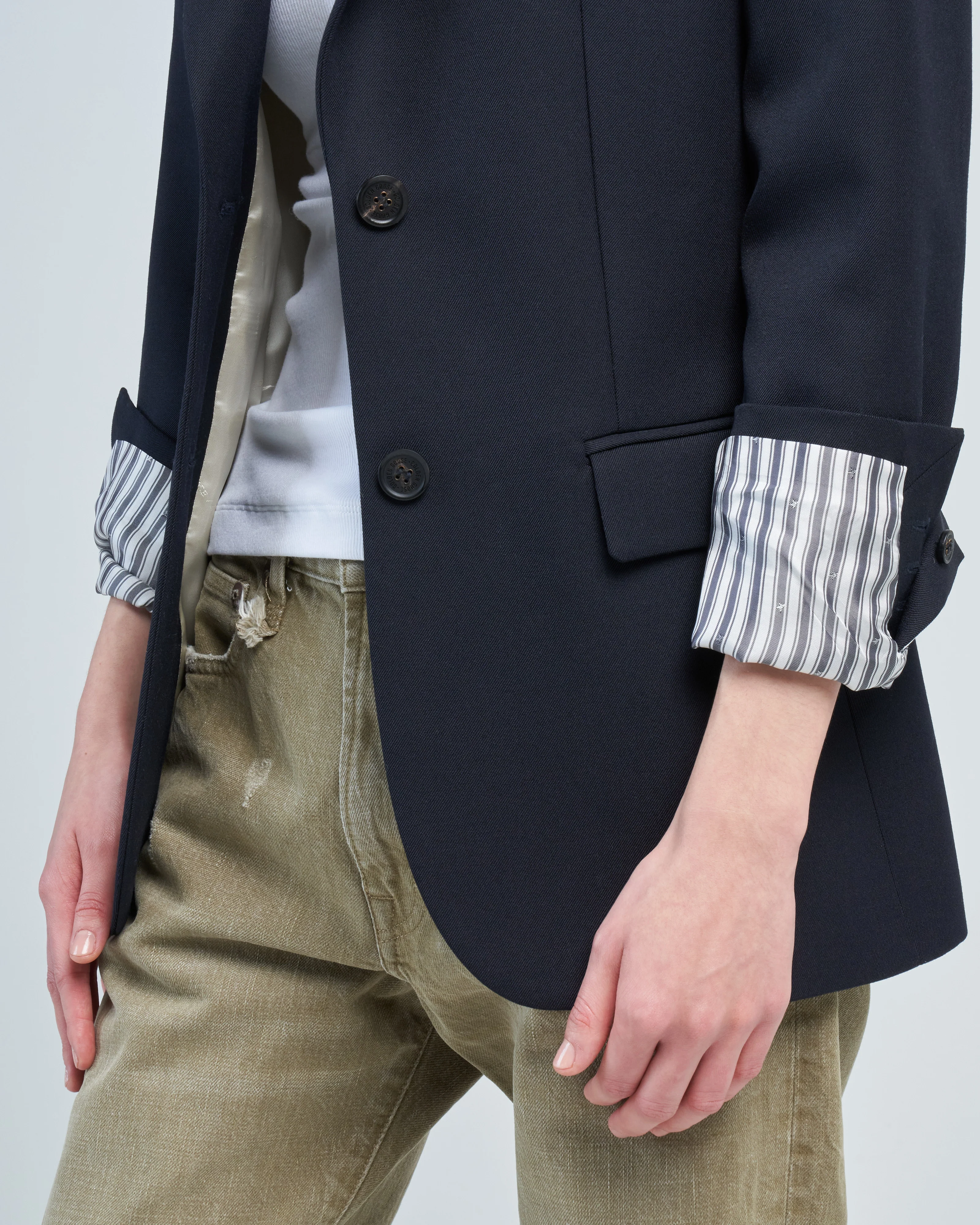 jacket single breasted compact wool gabardine - Image 5