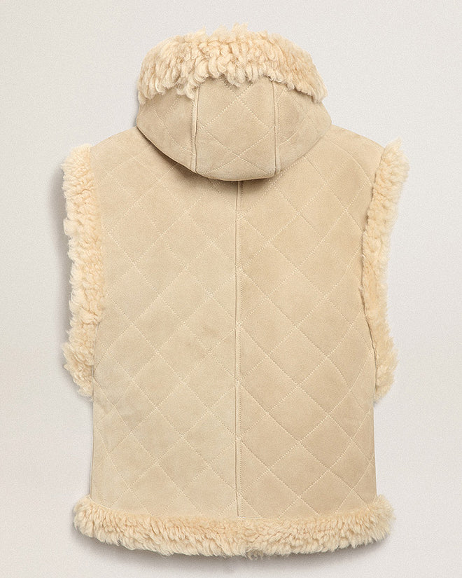 journey shearling vest fides sheepskin - ecru - Image 10