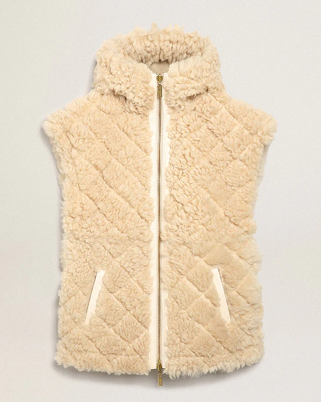 journey shearling vest fides sheepskin - ecru - Image 7