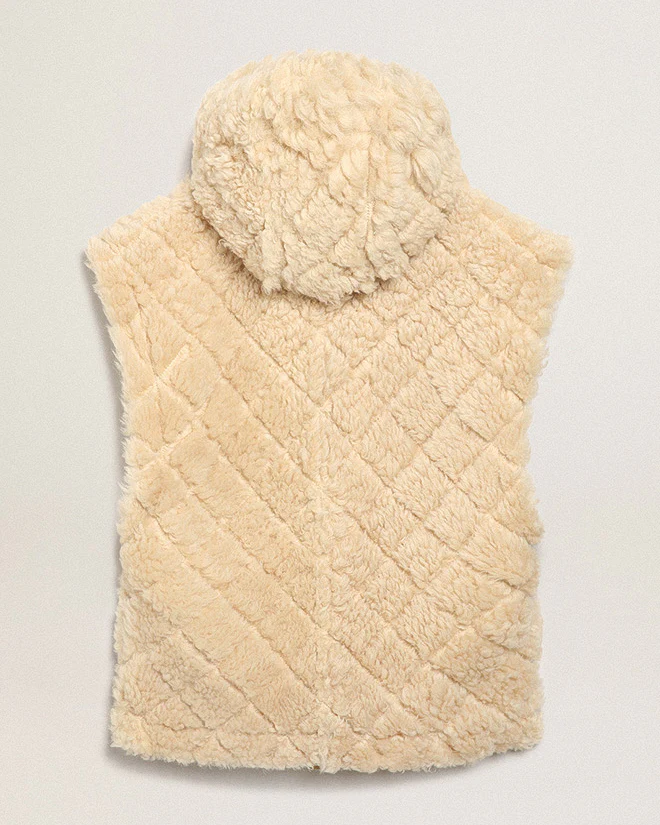 journey shearling vest fides sheepskin - ecru - Image 8