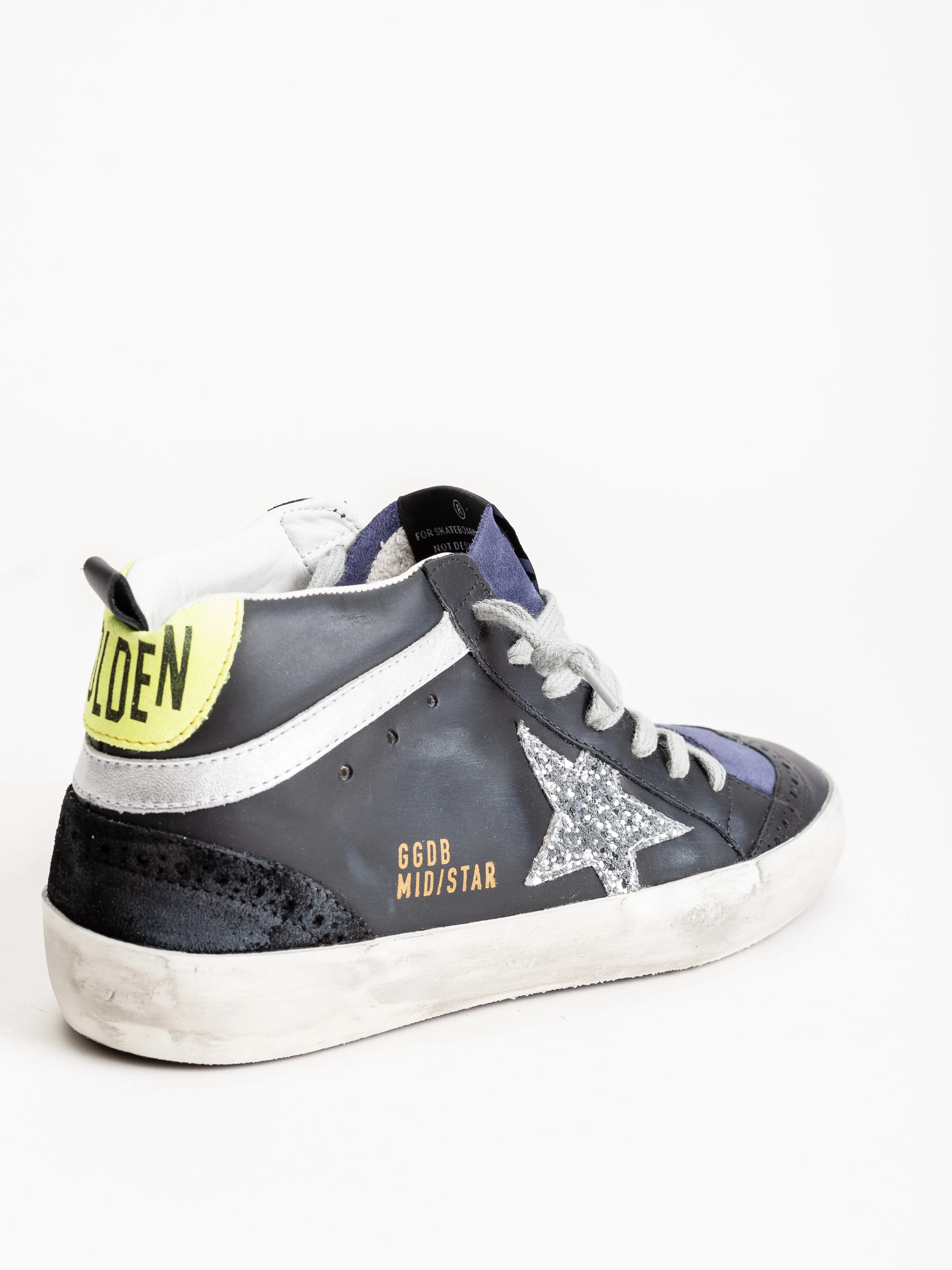mid-star sneaker - black leather - Image 3