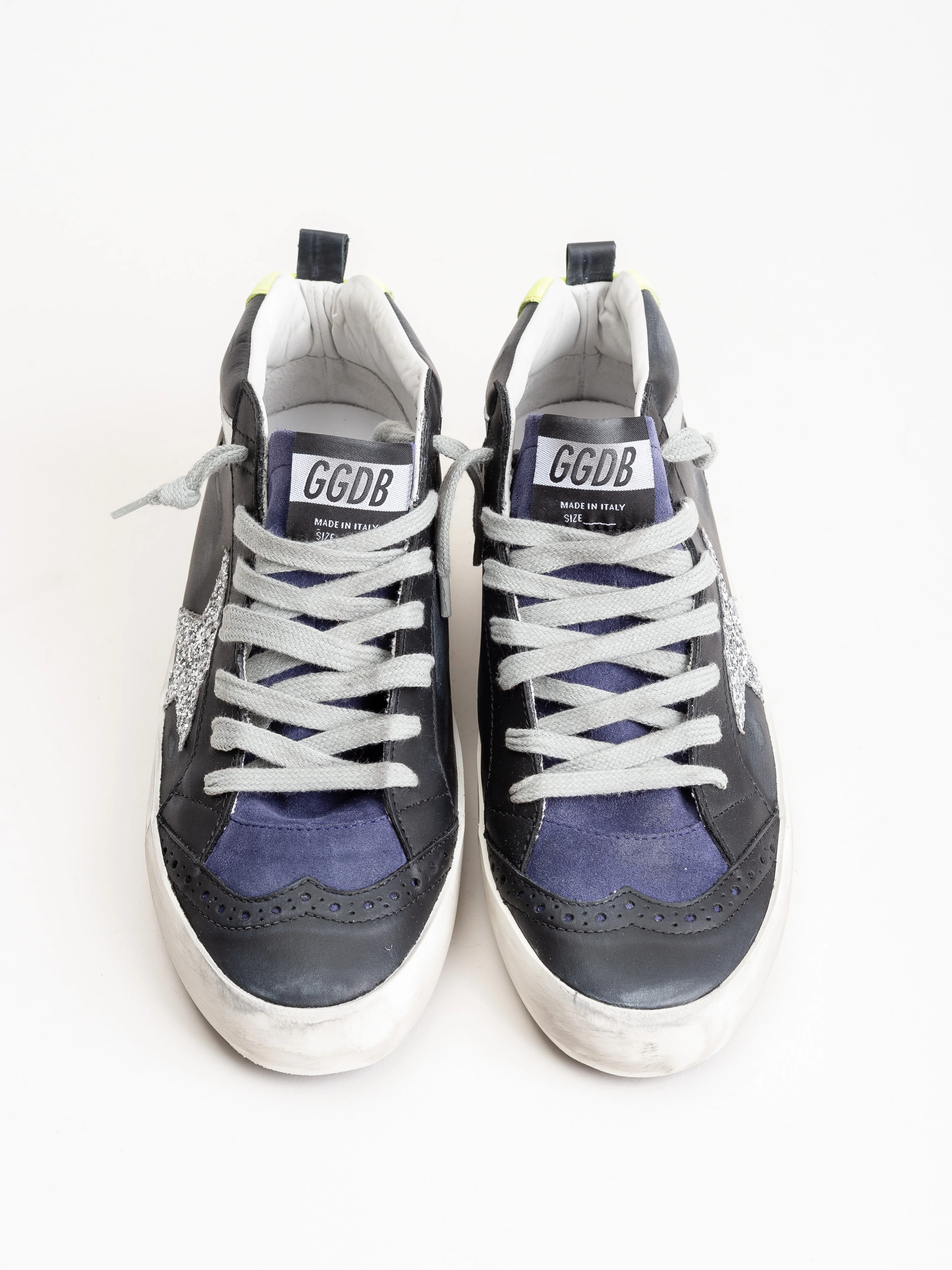mid-star sneaker - black leather - Image 4