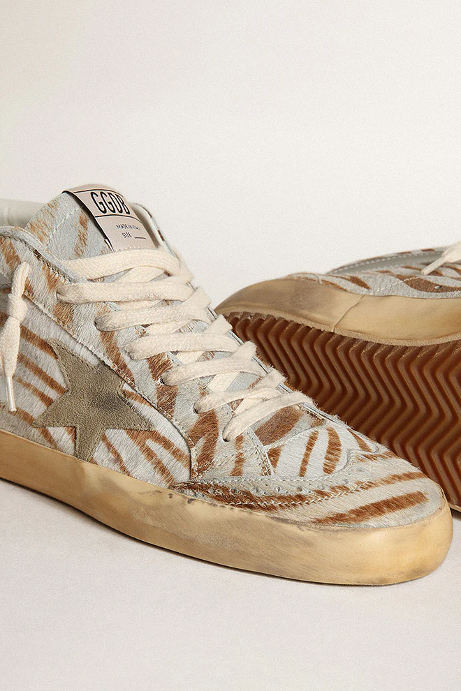 mid star devore' zebra horsy suede star - beige brown/taupe/silver/honey - Image 3