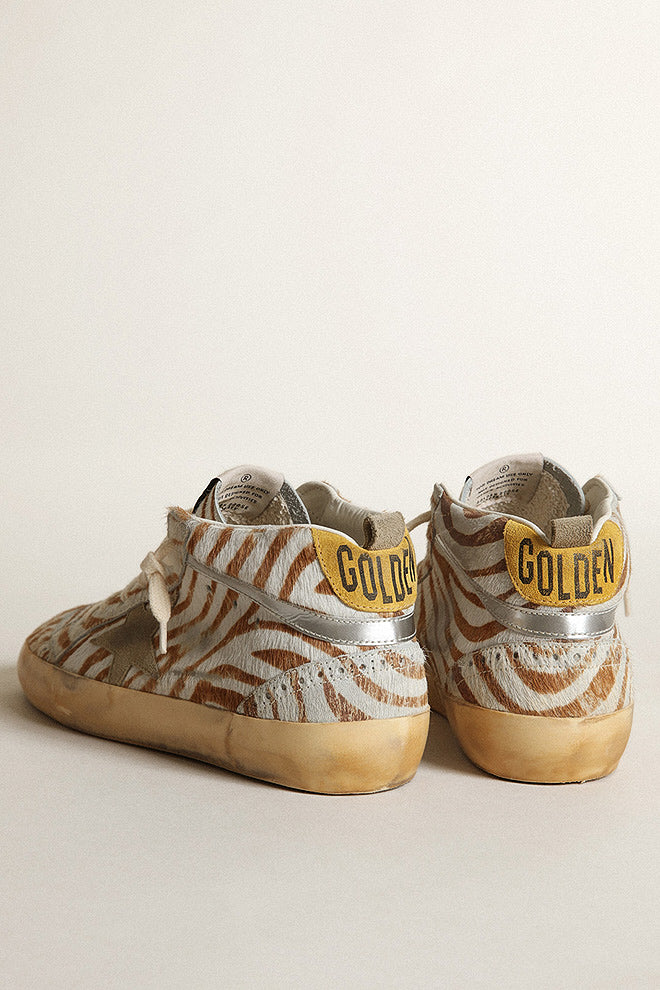 mid star devore' zebra horsy suede star - beige brown/taupe/silver/honey - Image 4