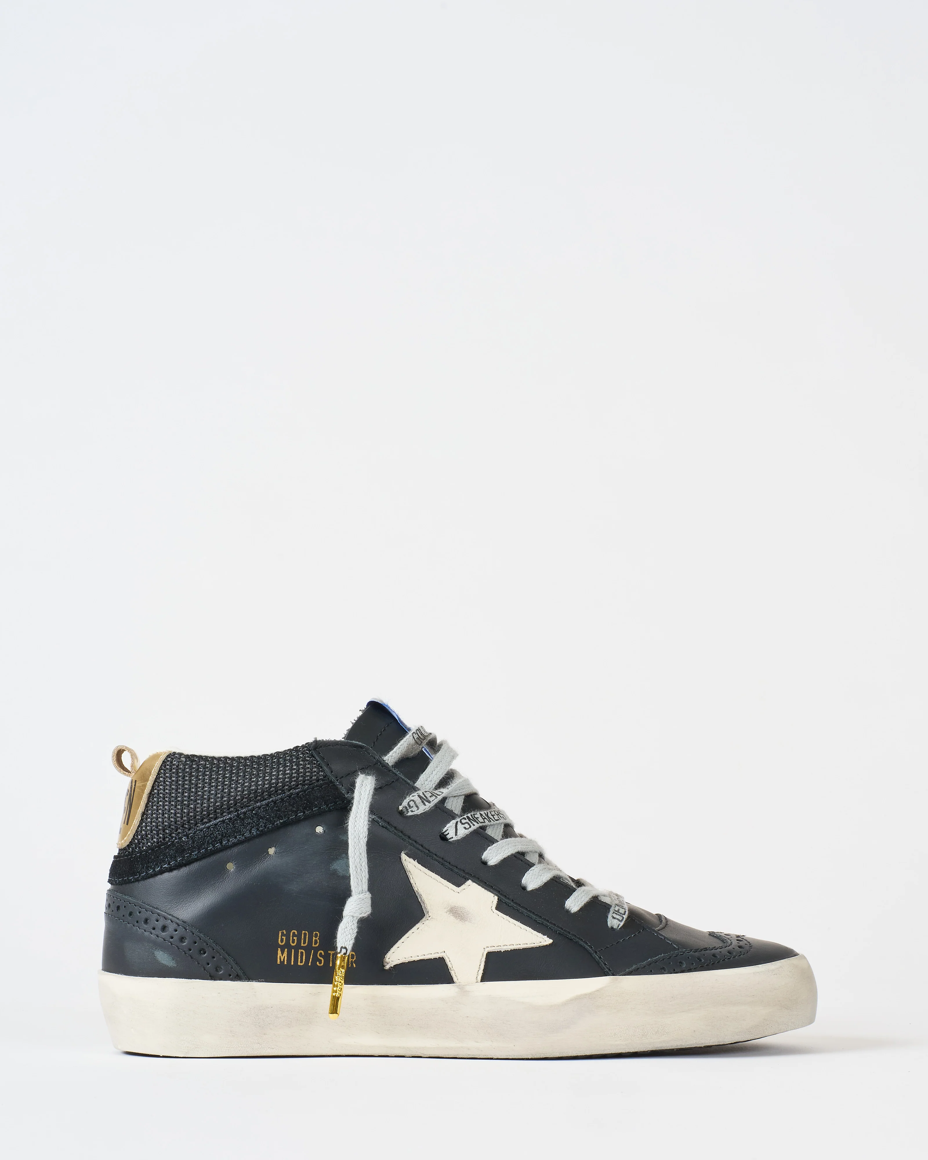 mid star double quarter leather and net upper suede wave - Image 2