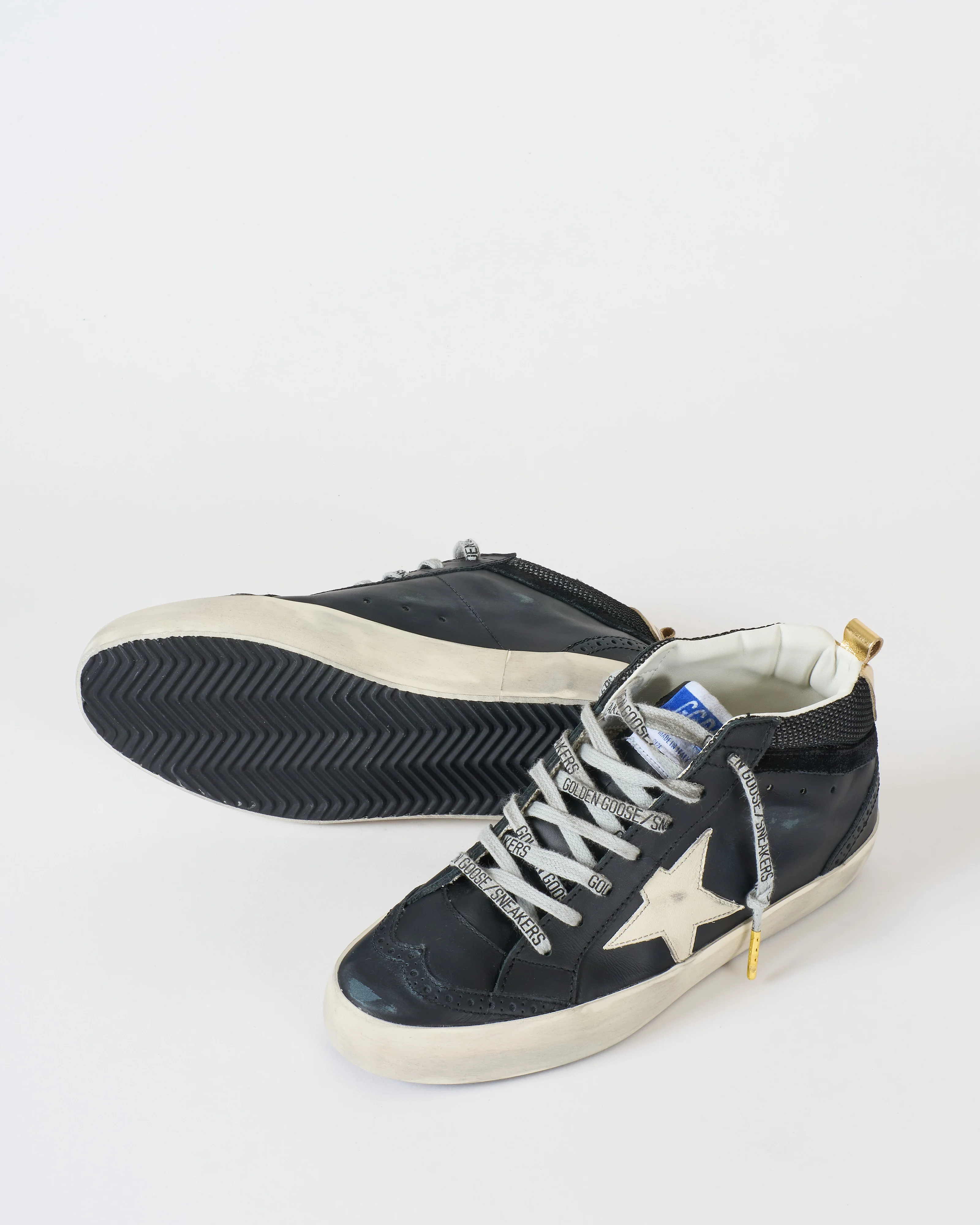 mid star double quarter leather and net upper suede wave - Image 5