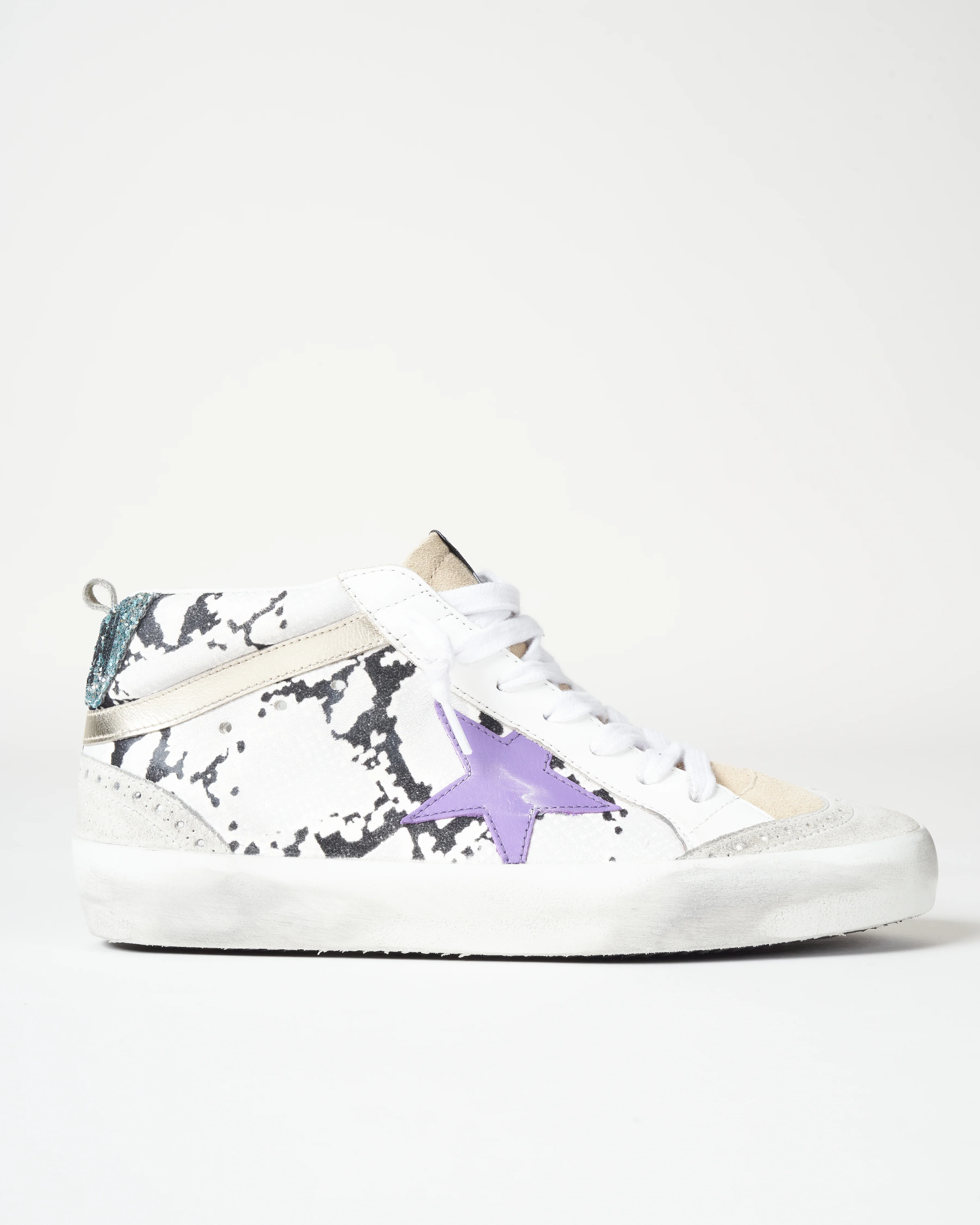 mid star sneaker - grey python/platinum - Image 2