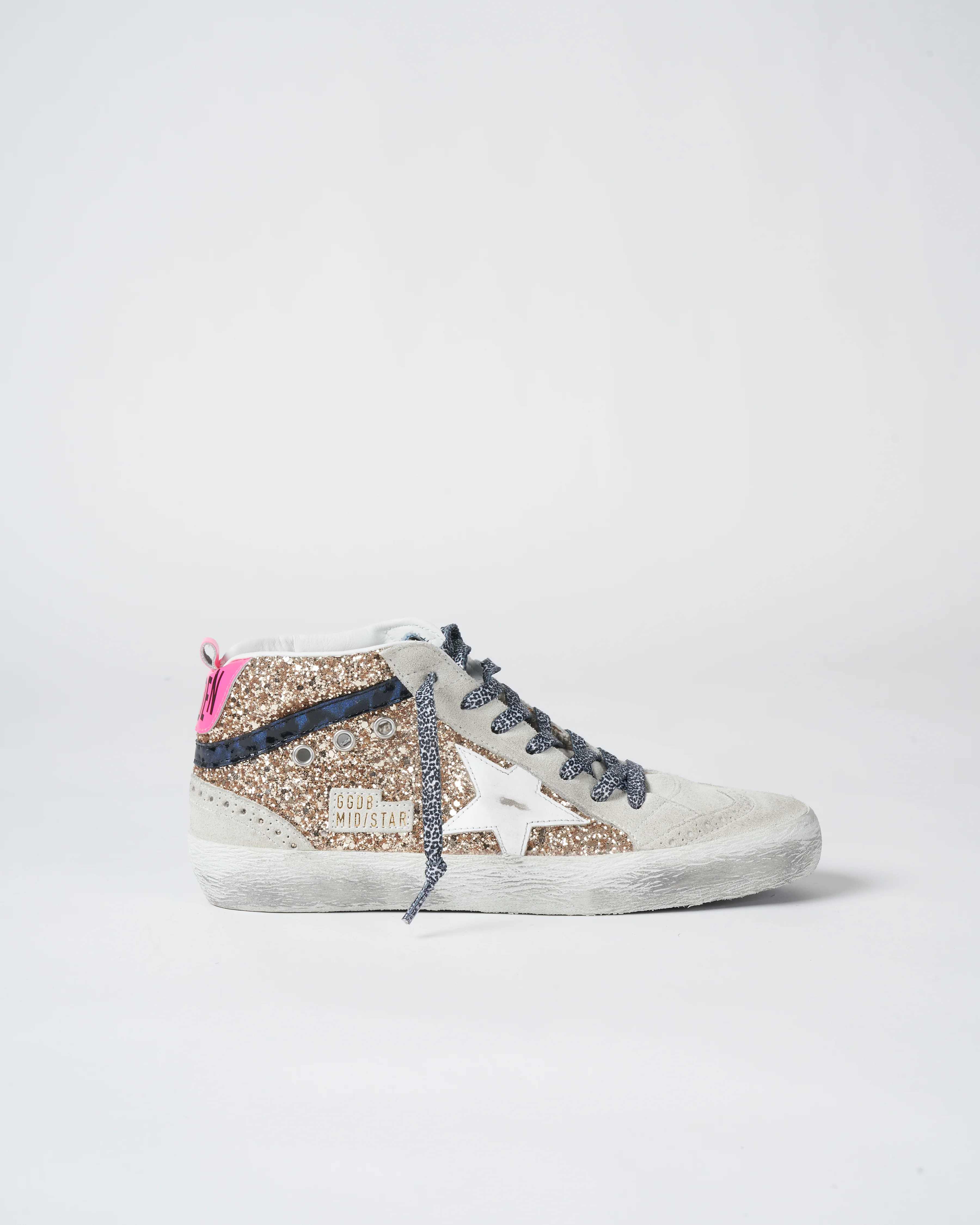 mid star glitter sneaker - light gold/ice/white/black blue - Image 2