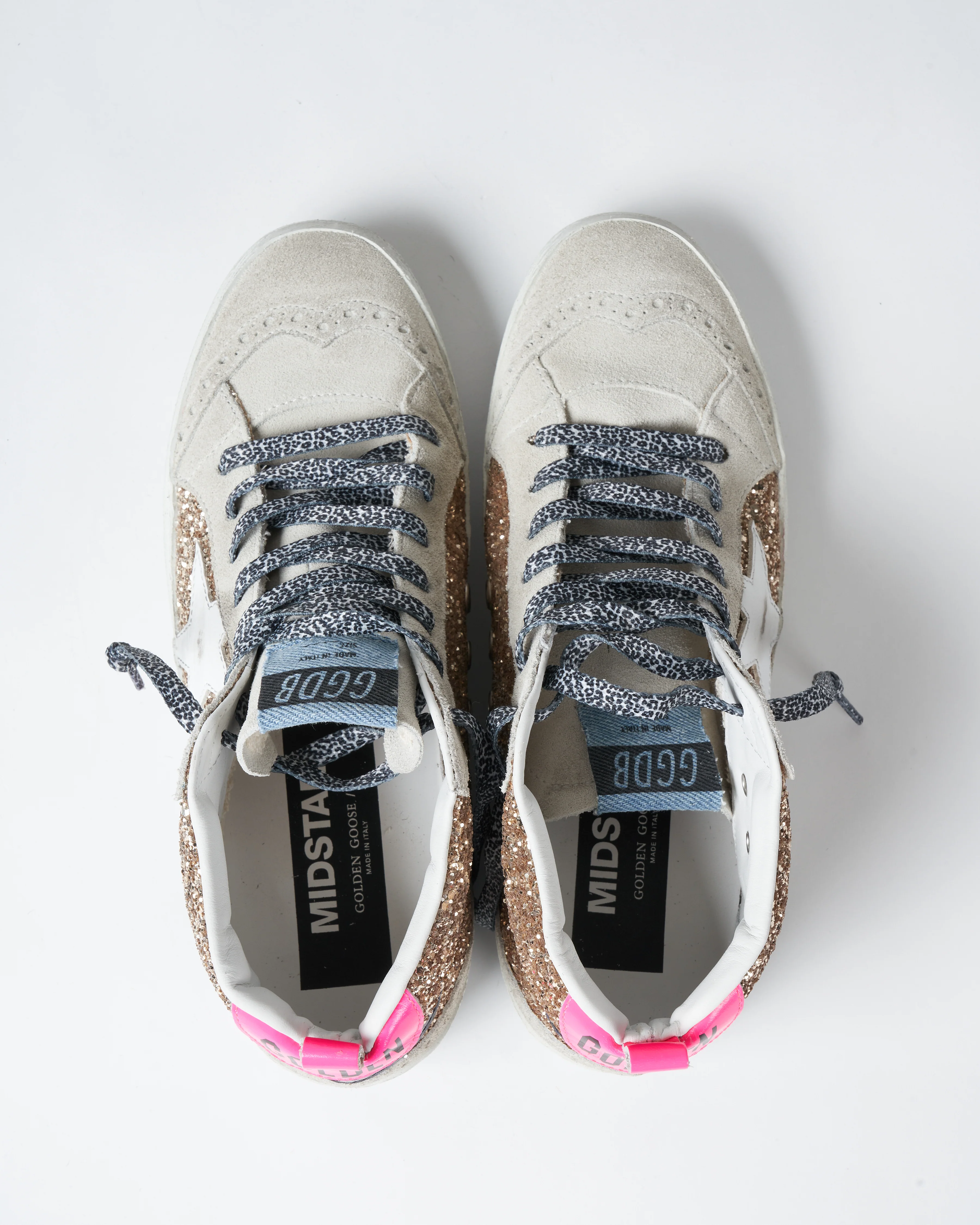 mid star glitter sneaker - light gold/ice/white/black blue - Image 3