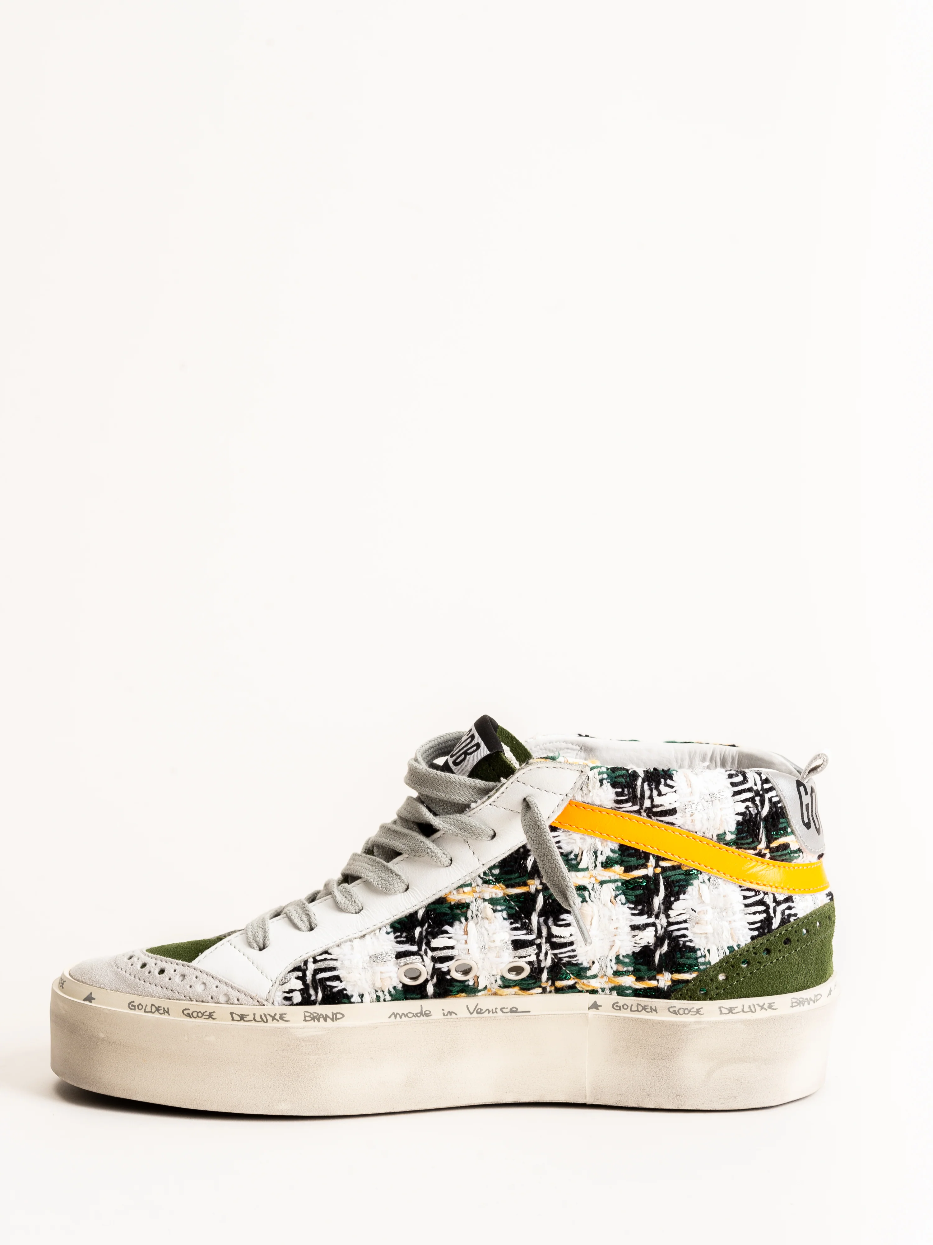 mid star platform sneaker - green boucle - Image 2