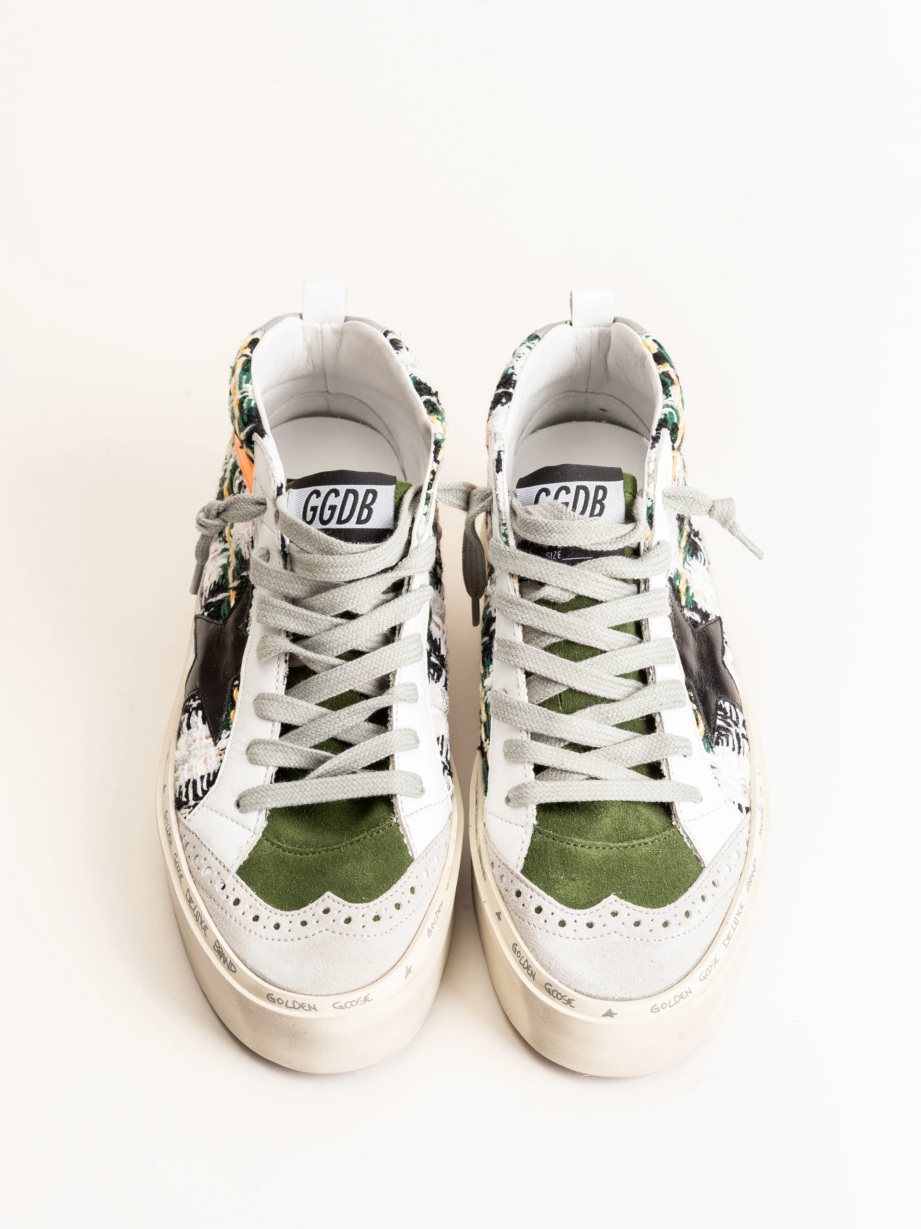 mid star platform sneaker - green boucle - Image 4