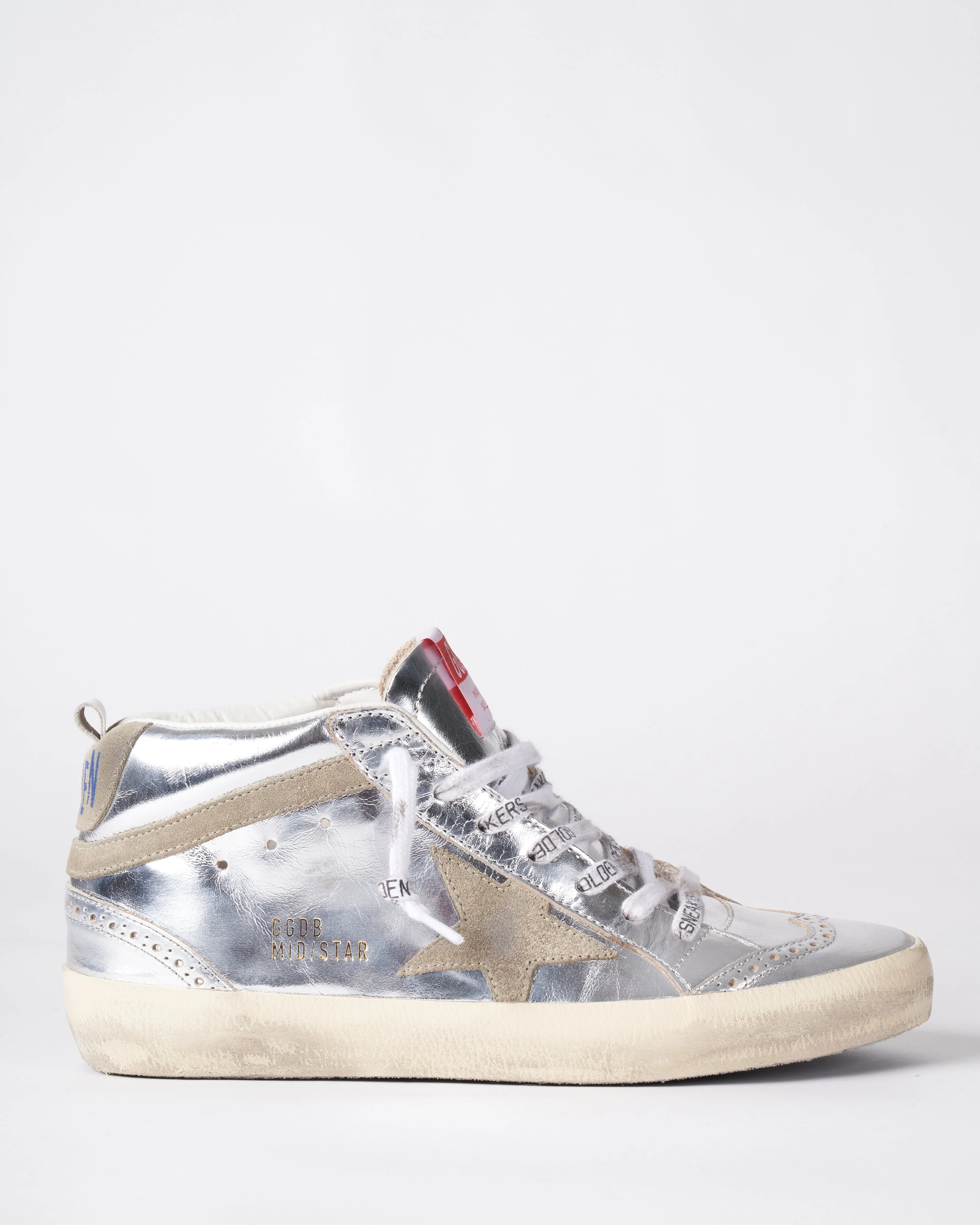 mid star laminated upper and spur suede star and wave - silver/taupe - Image 2