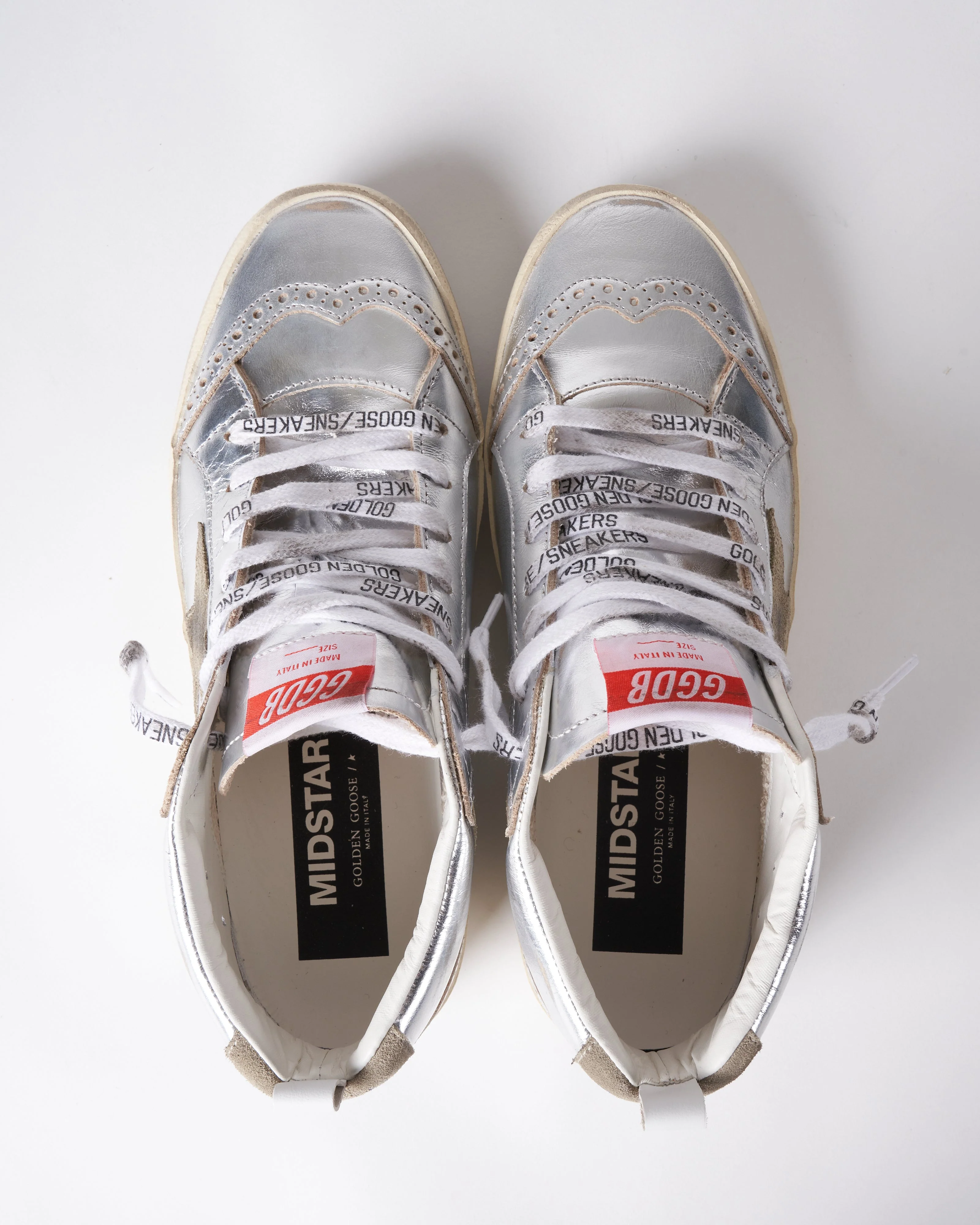 mid star laminated upper and spur suede star and wave - silver/taupe - Image 3