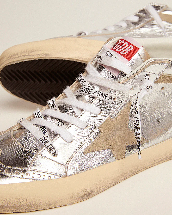 mid star laminated with suede star - silver/taupe - Image 3