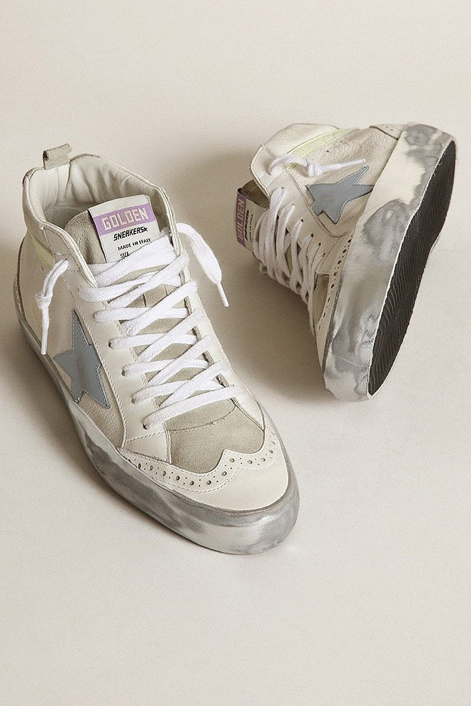 mid star leather star nappa wave - white/ice/blue fog/light yellow - Image 2