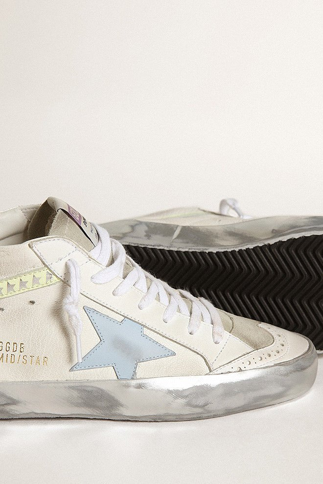 mid star leather star nappa wave - white/ice/blue fog/light yellow - Image 3