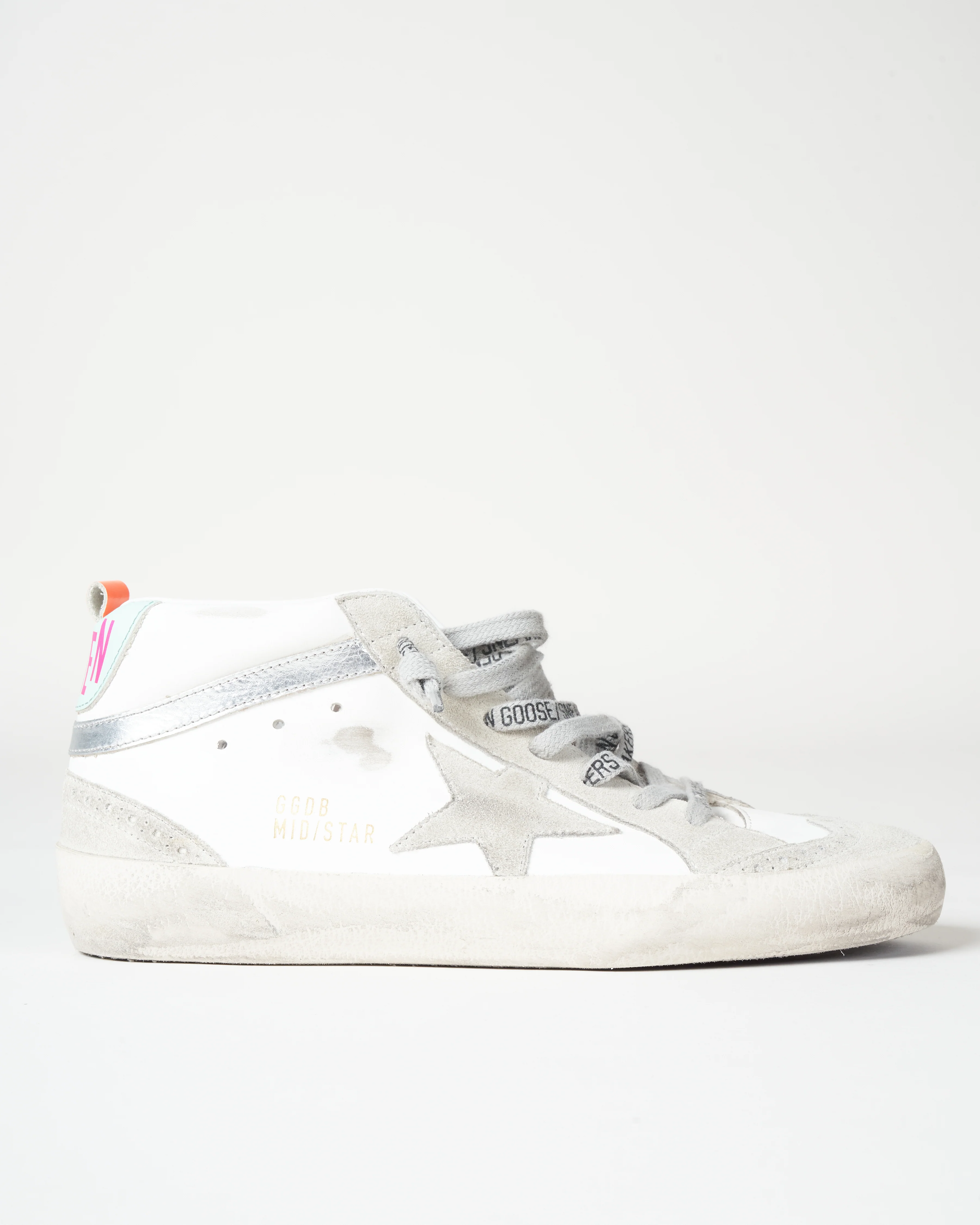 mid star sneaker - white/turquoise - Image 2