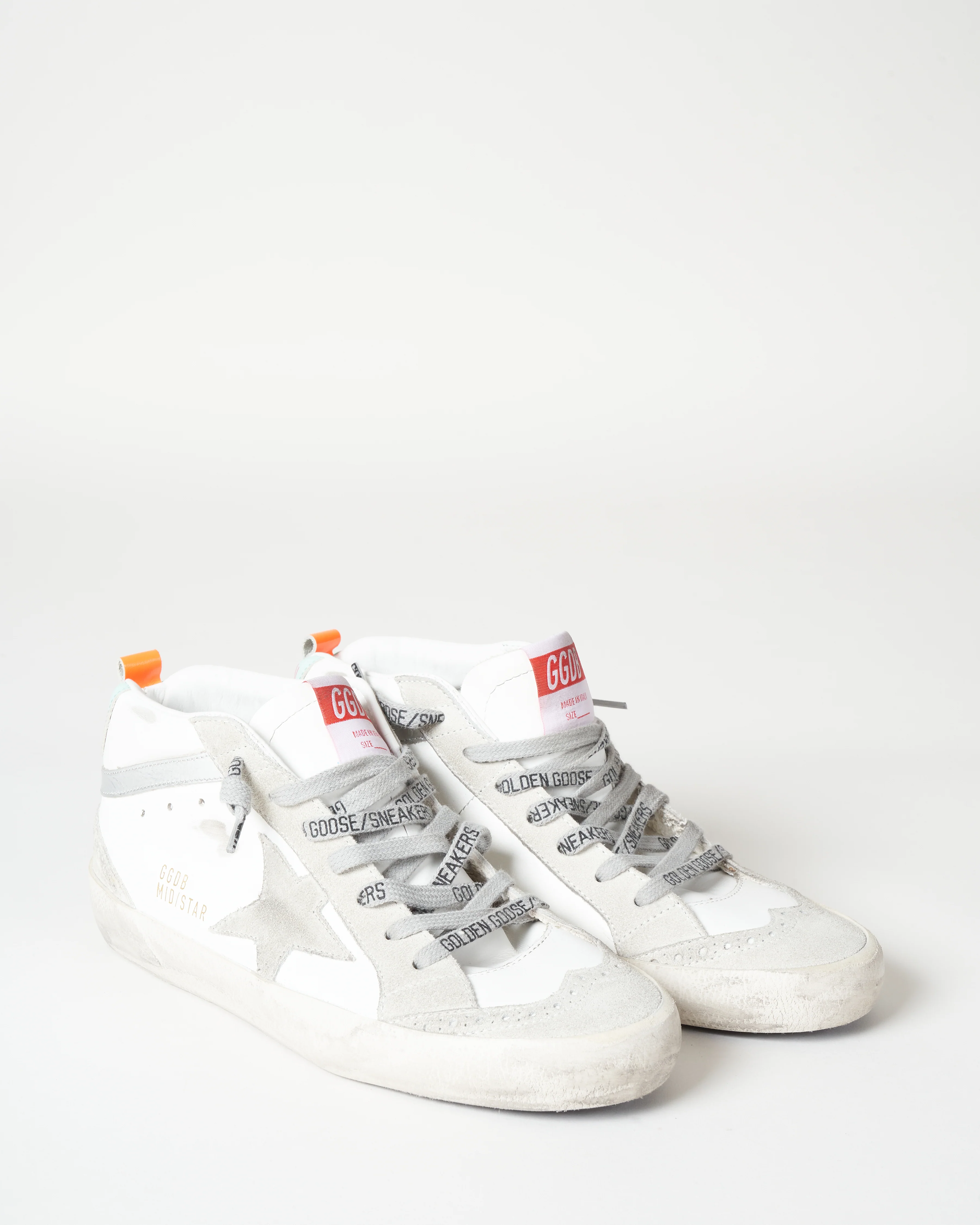 mid star sneaker - white/turquoise - Image 3
