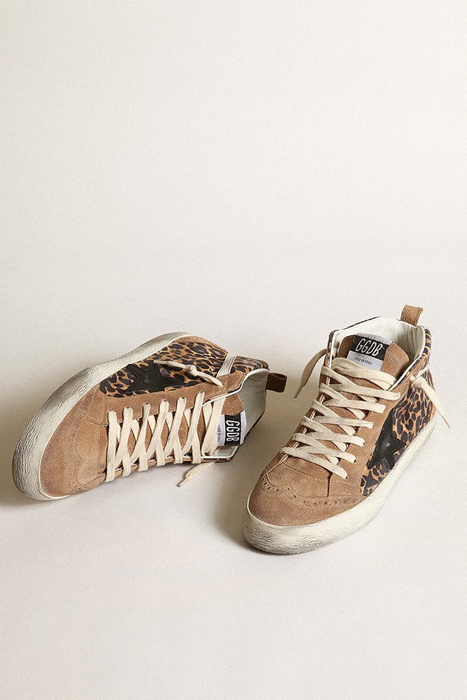 mid star leo golden star printed suede - beige brown leo/tobacco/black/white/silver - Image 3